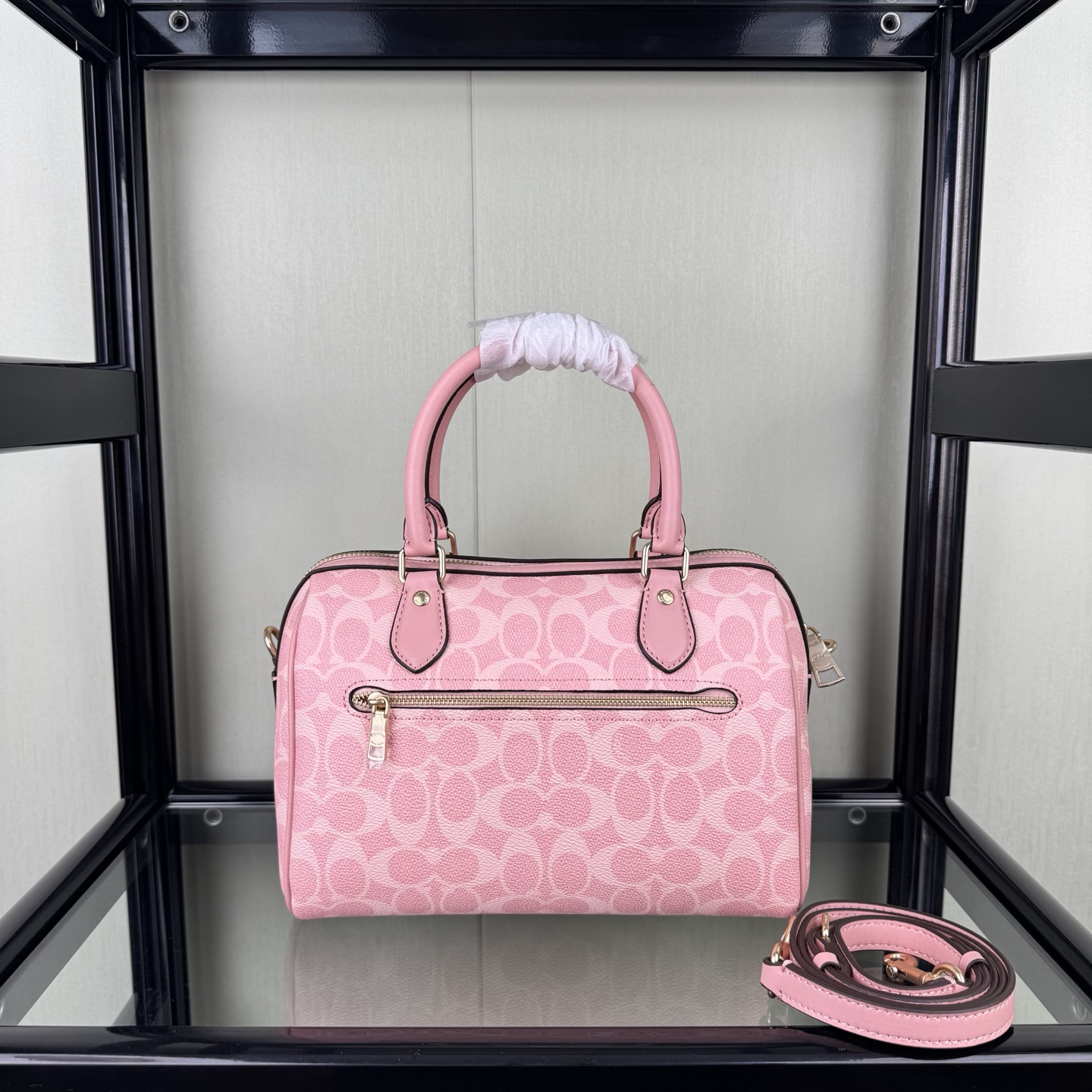 Coach Rowan Boston Bucket Bag top version