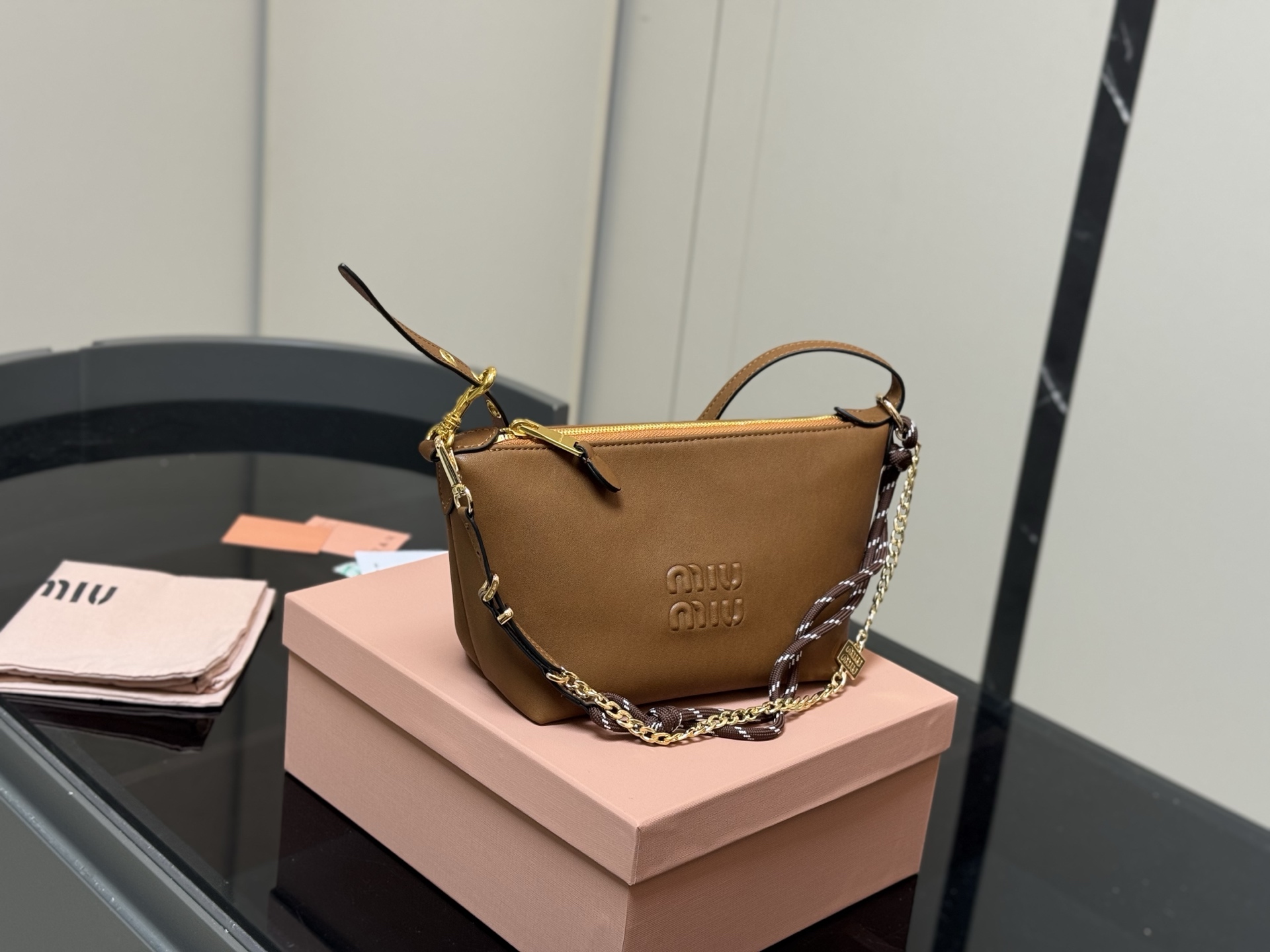 MiuMiu canvas small lunch box