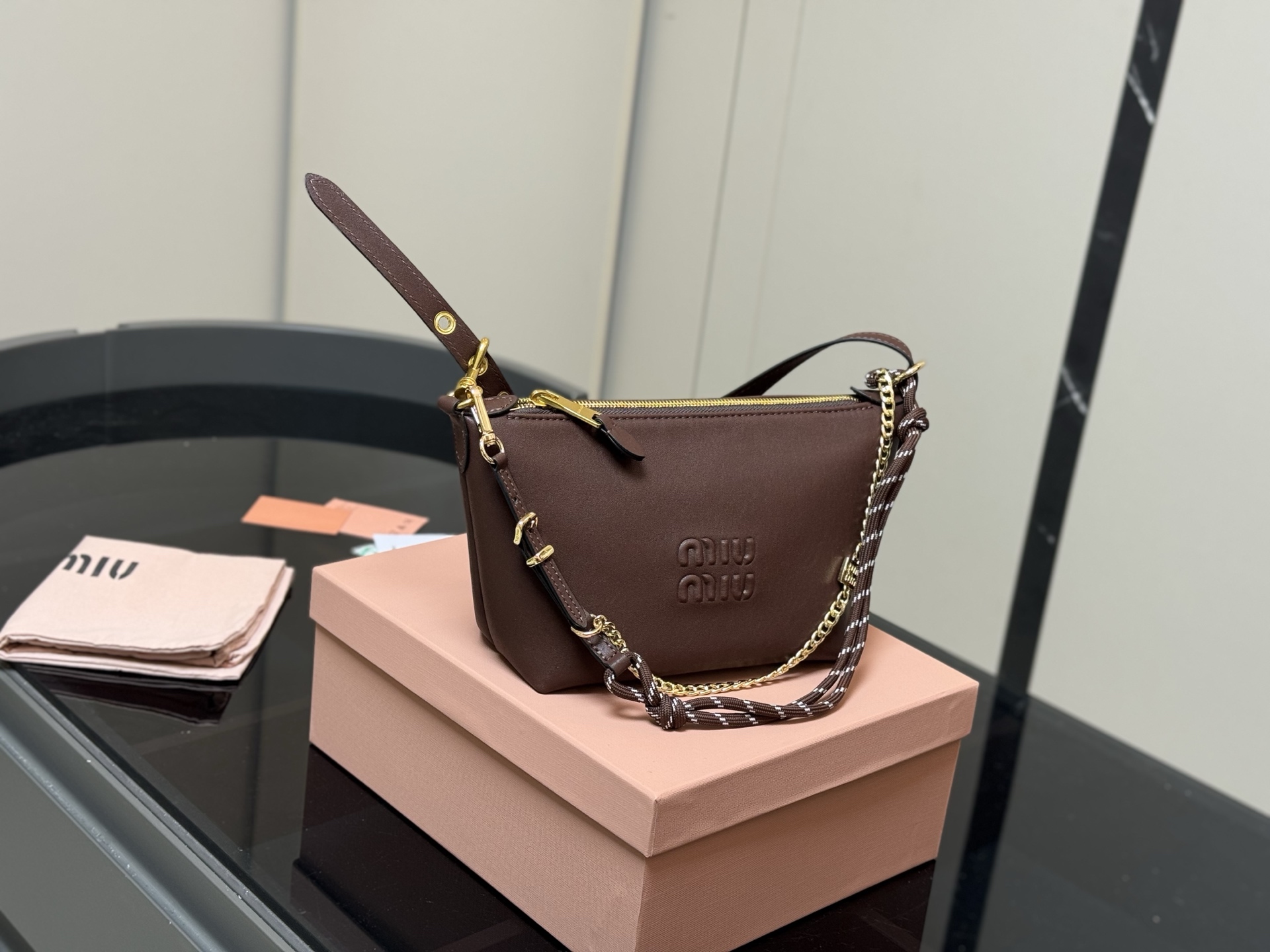 MiuMiu canvas small lunch box