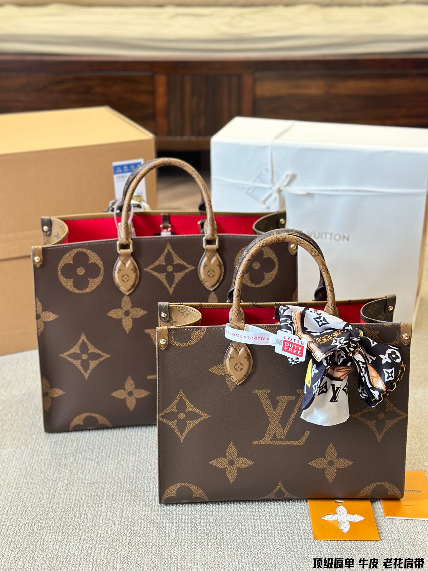LV A/B onthego TOTE bag high quality