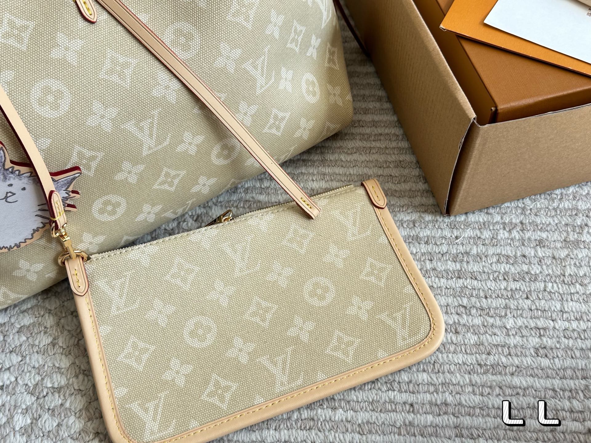 LV Denim Carryall Medium Bag