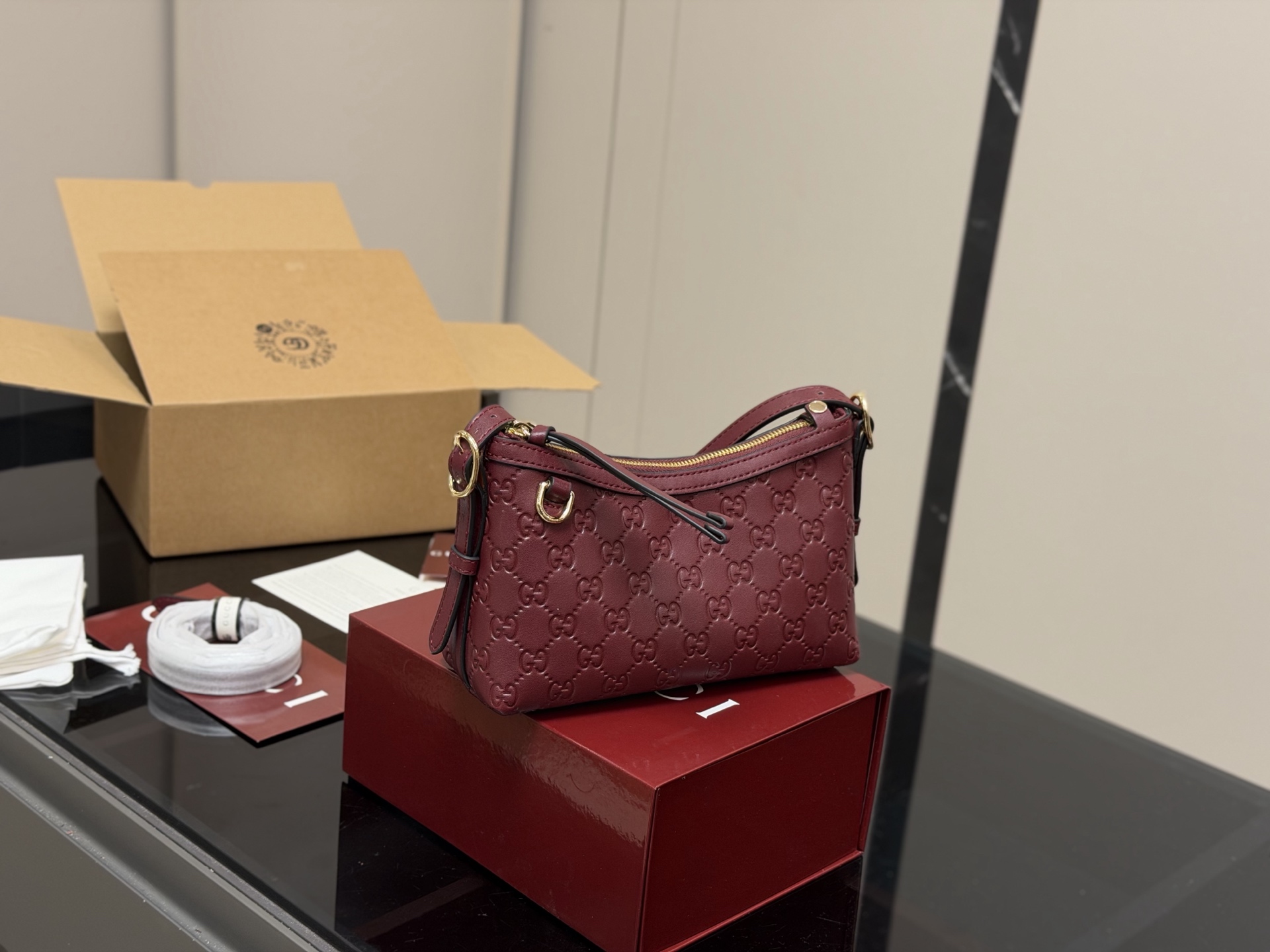 Gucci monogram underarm bag