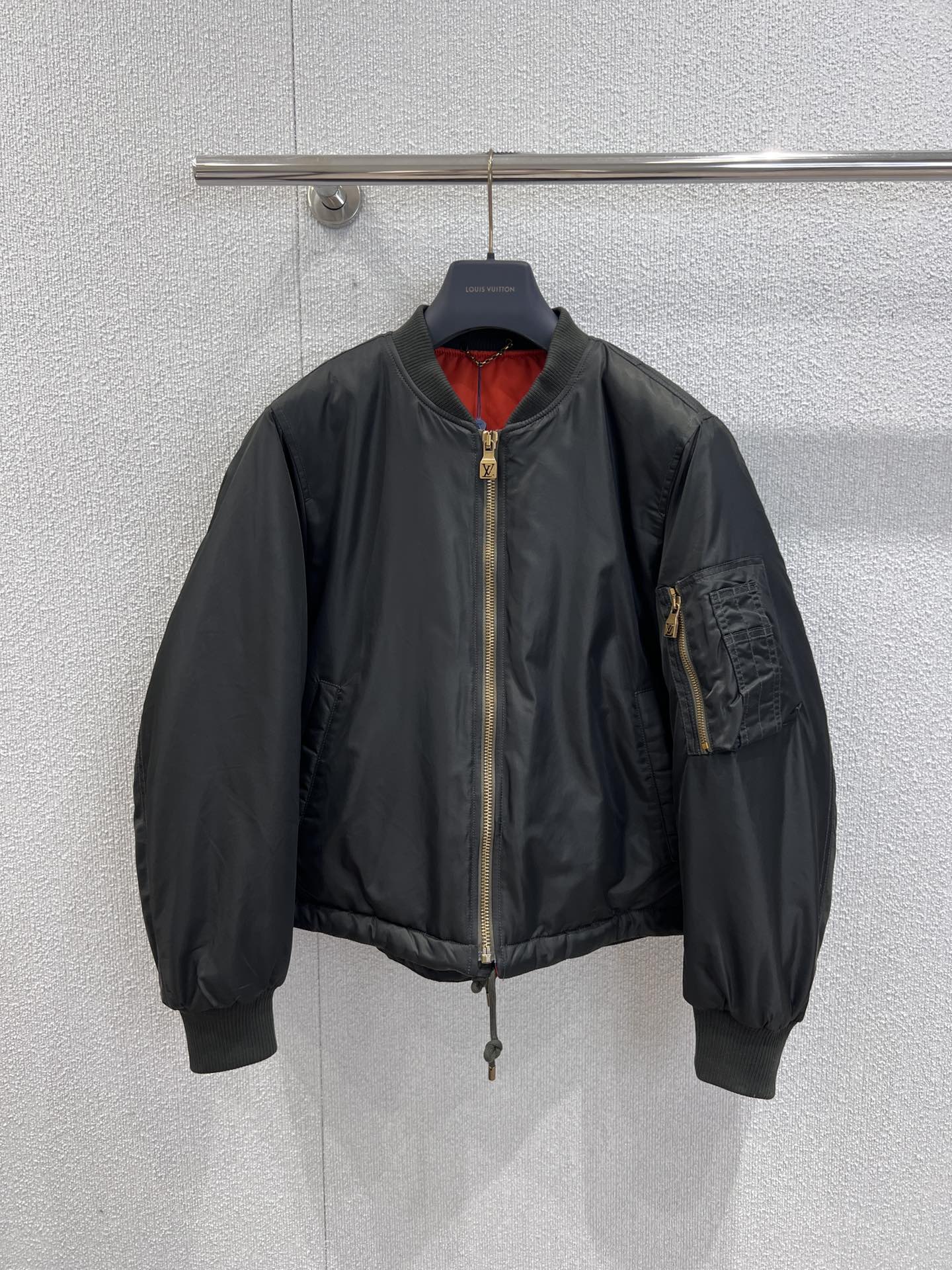 Louis Vuitto* x Nigo Collaborative Ribbed Collar Cropped Bomber Jacket
