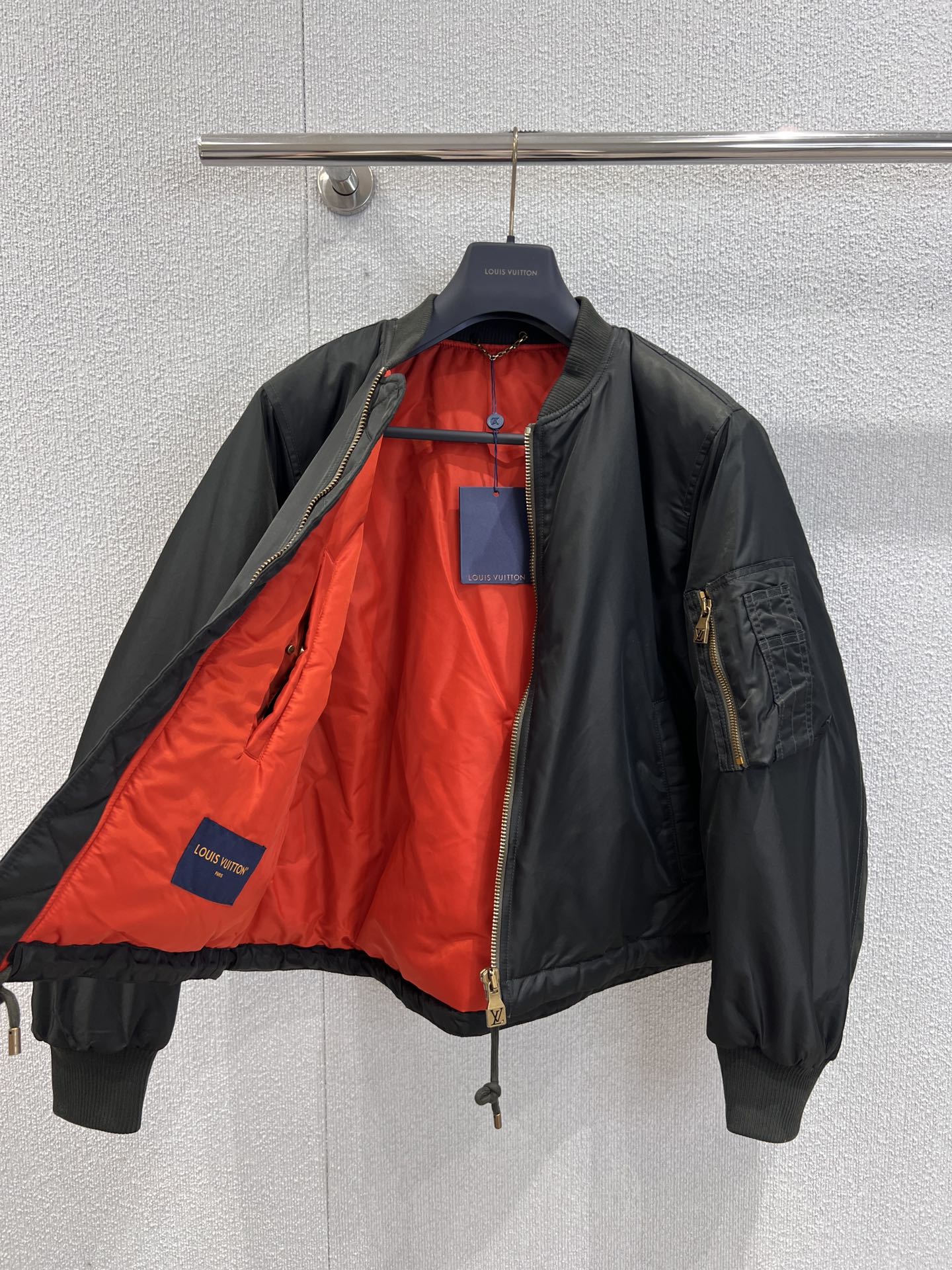 Louis Vuitto* x Nigo Collaborative Ribbed Collar Cropped Bomber Jacket