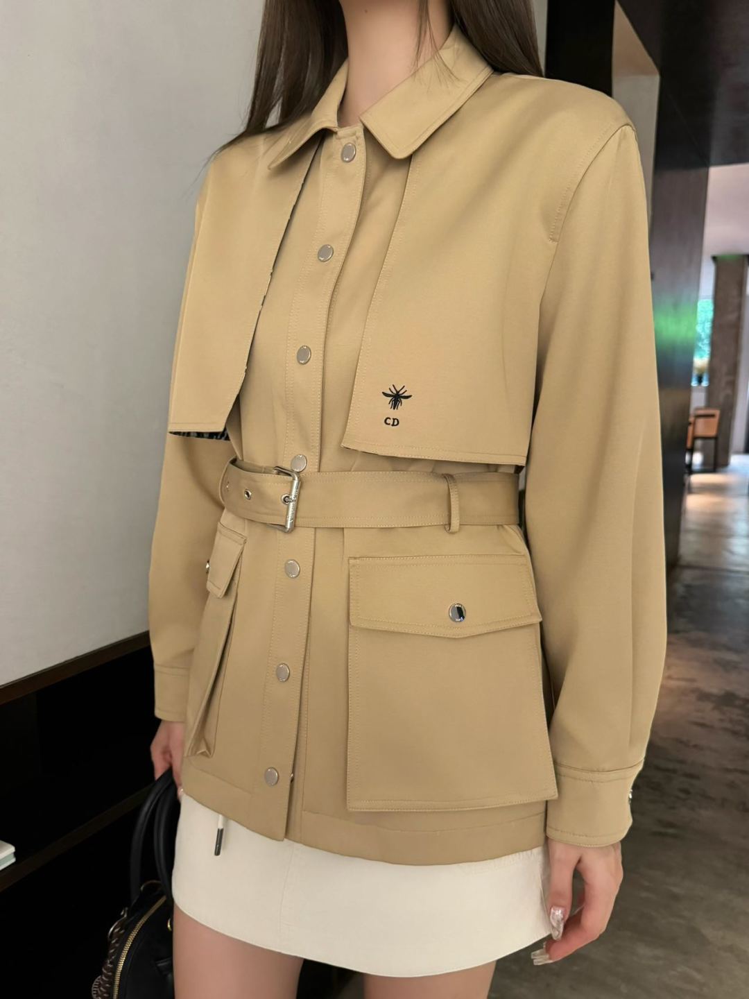 Dior's new Early Fall lapel belted trench coat