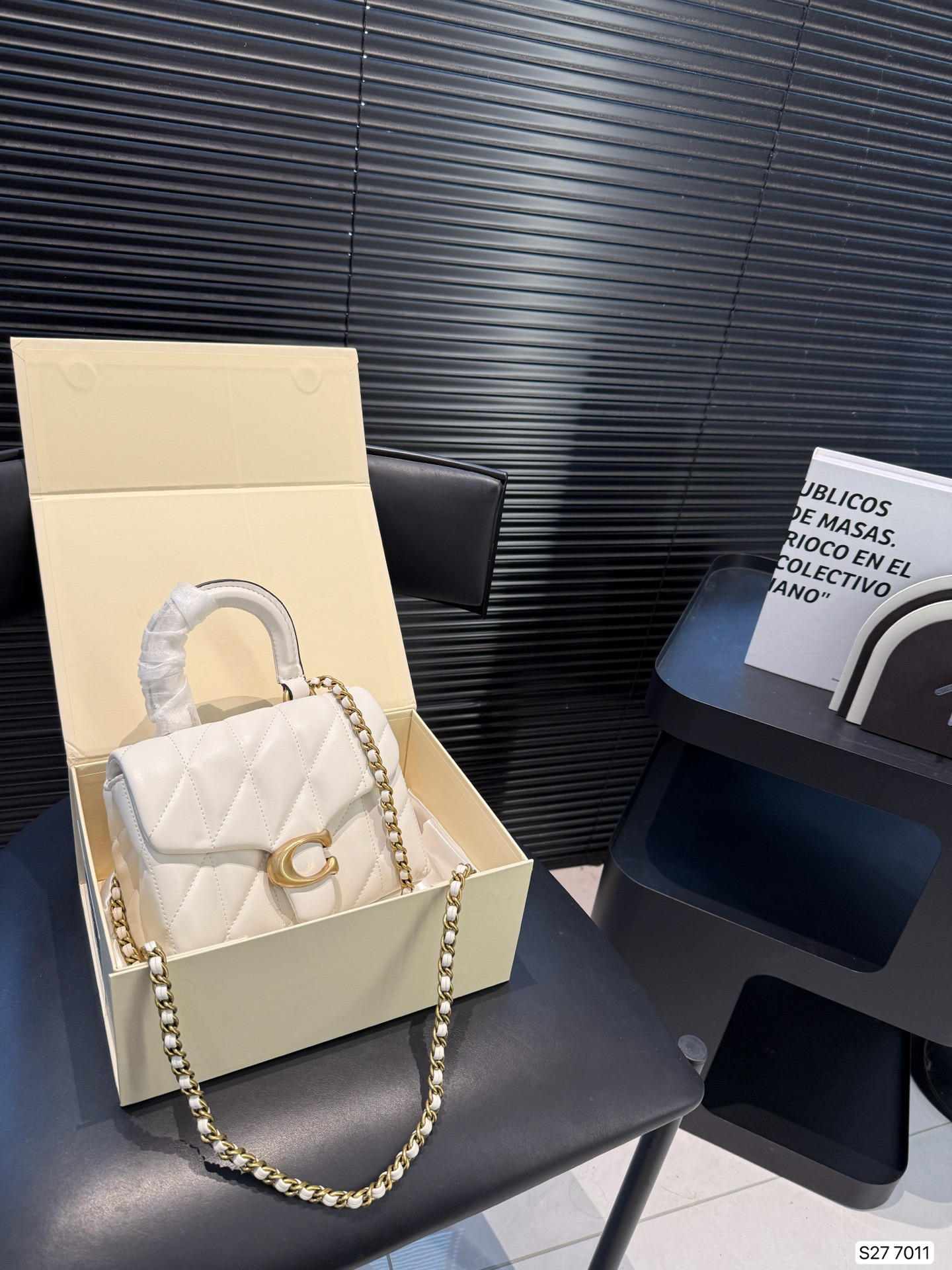 Coach Quilted Pillow Tabby