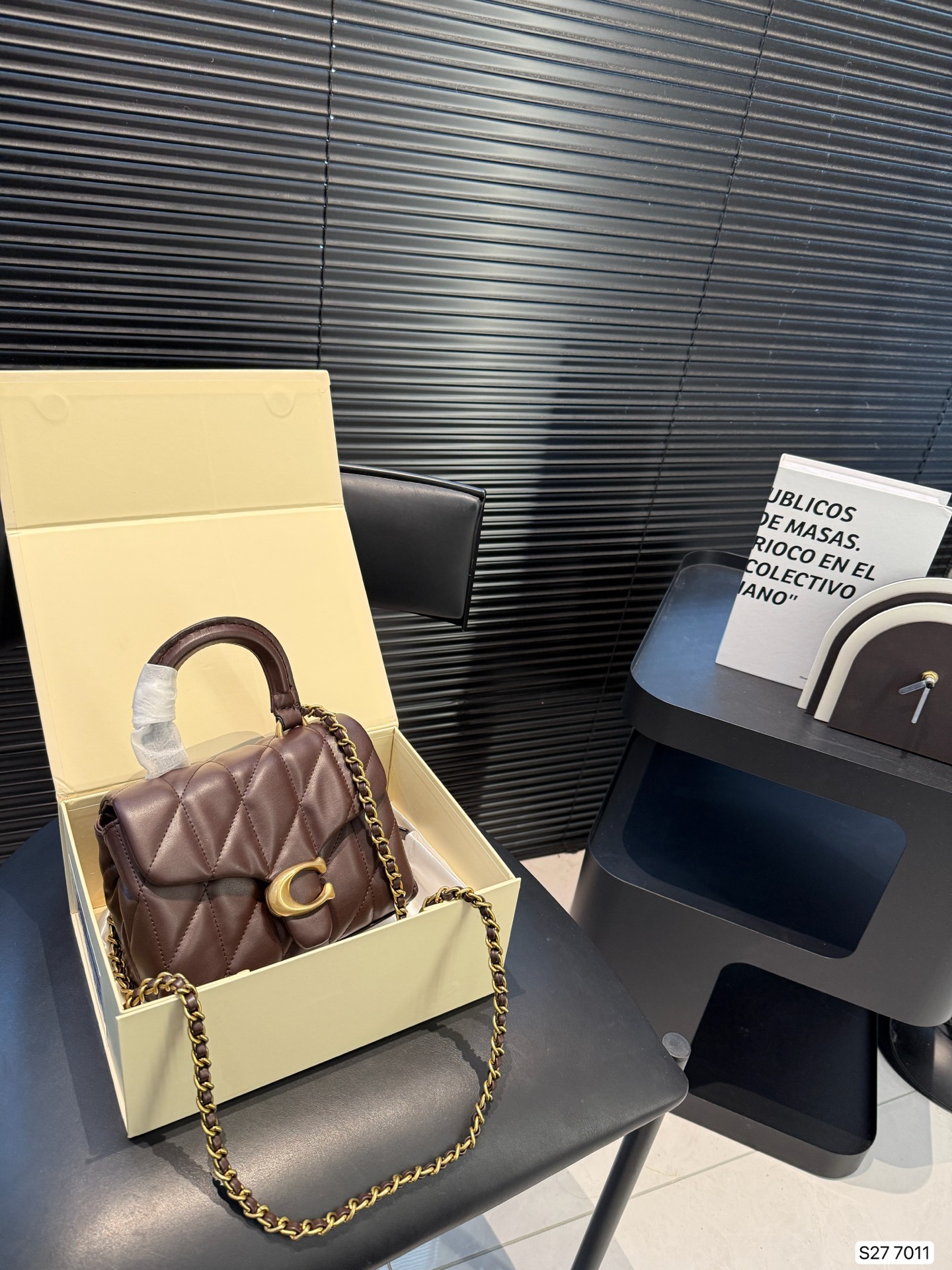 Coach Quilted Pillow Tabby