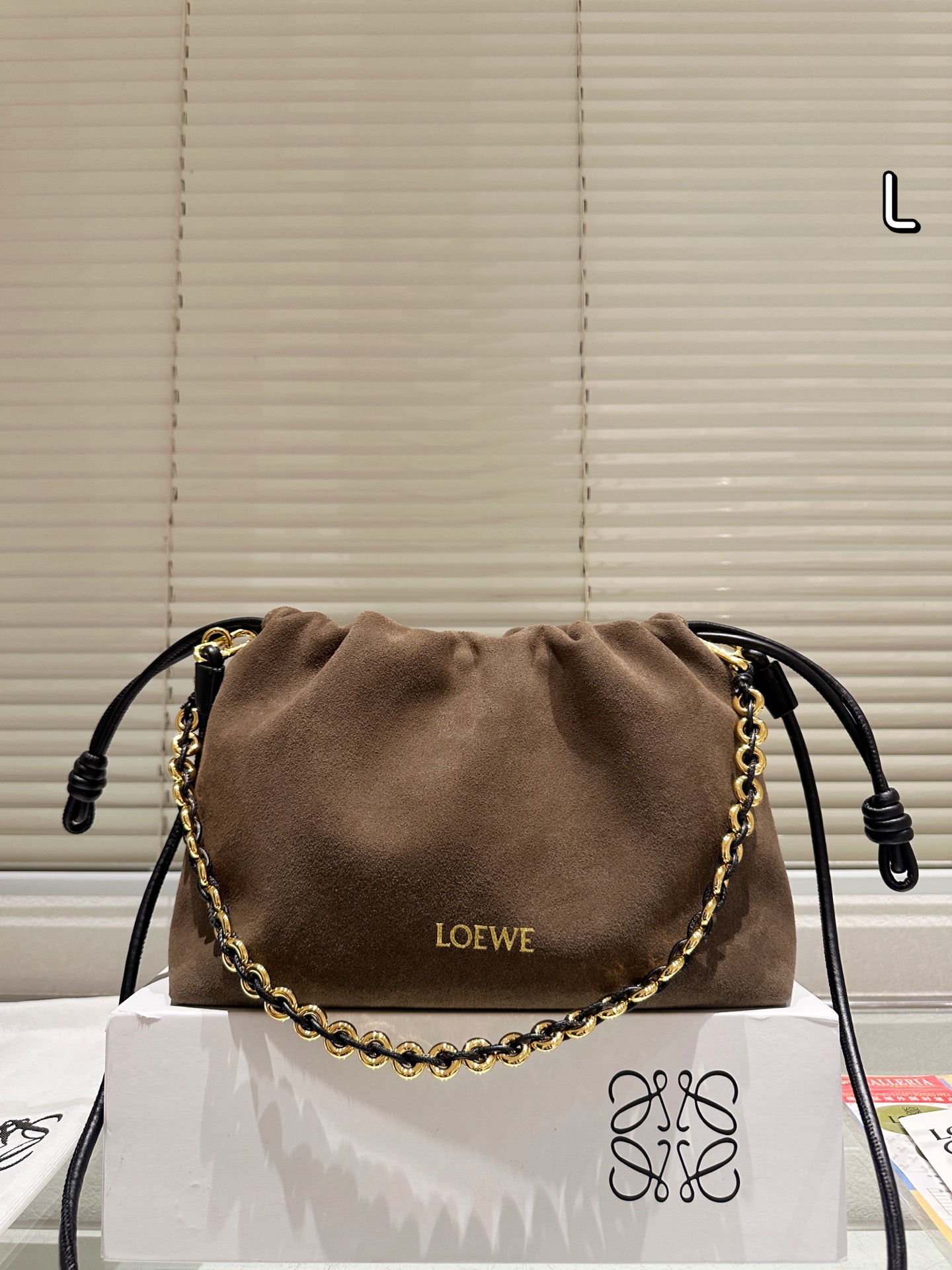 Loewe Suede Cloud Underarm Lucky Bag