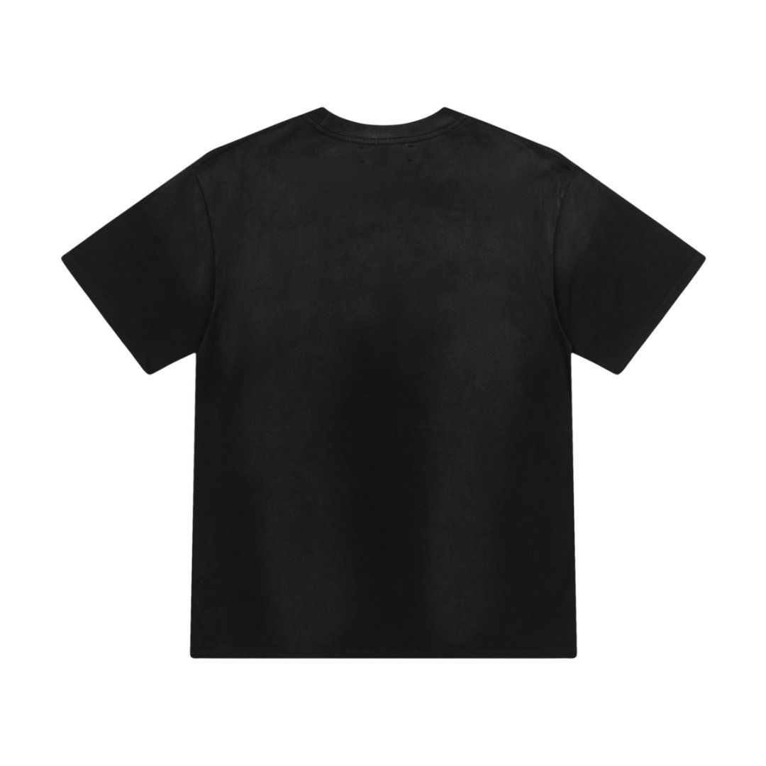 Amiri washed cracked printed short-sleeved