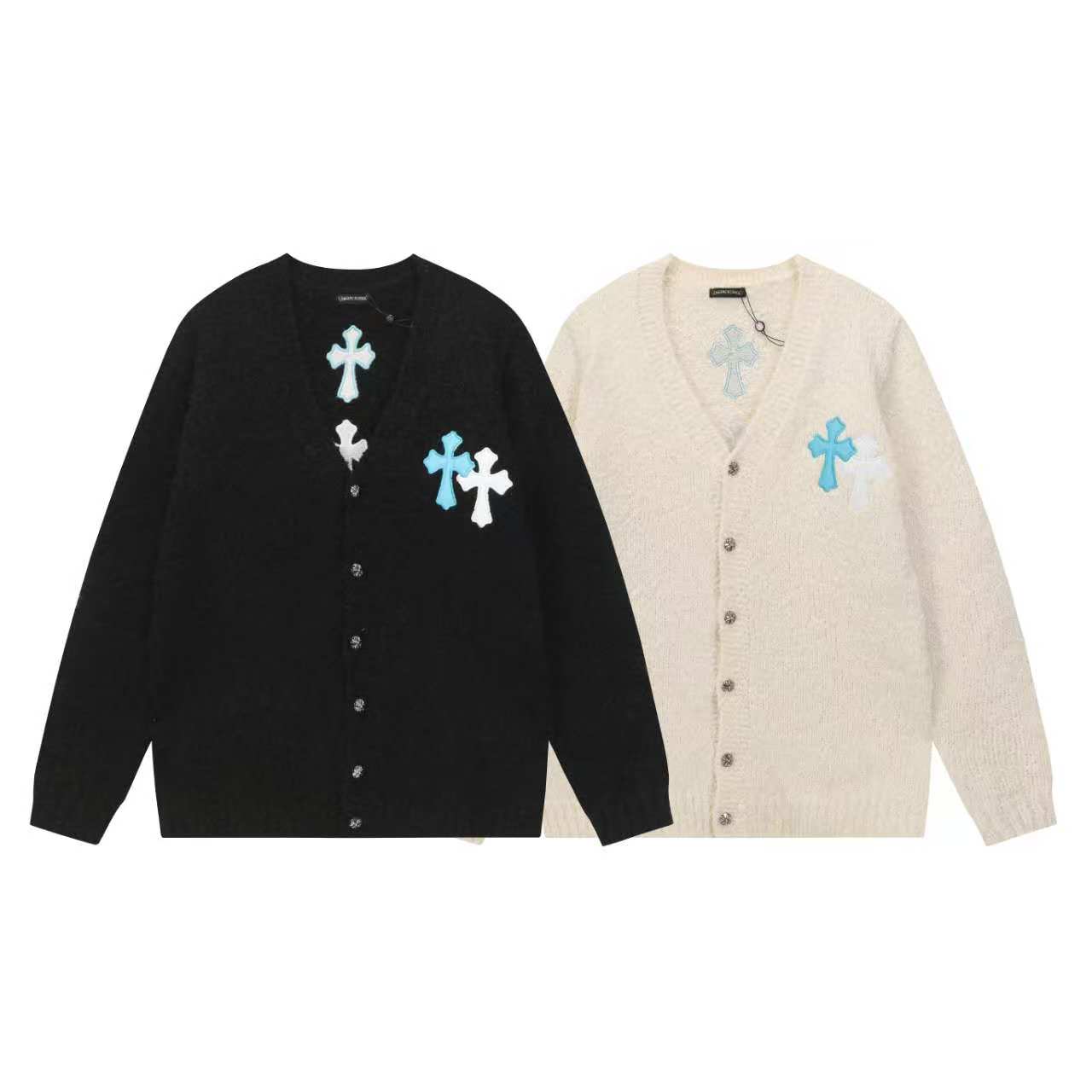Chrome Hearts Runway-Style Knit Cardigan Sweater