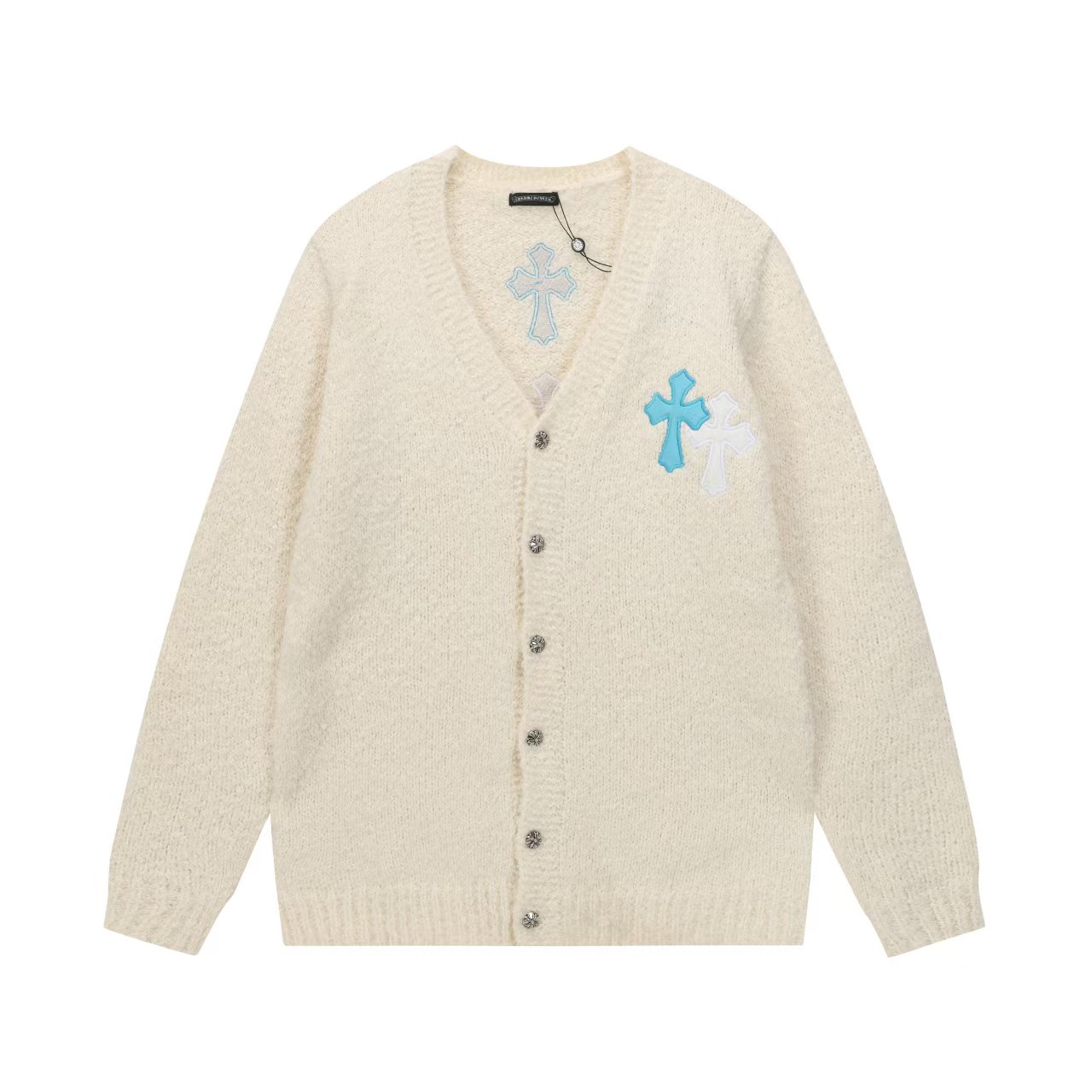 Chrome Hearts Runway-Style Knit Cardigan Sweater