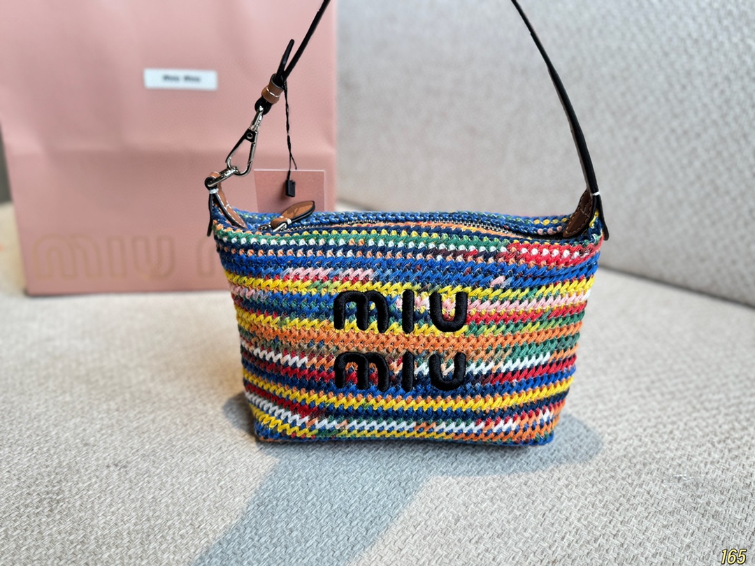 Miumiu Colorful Woven Bag