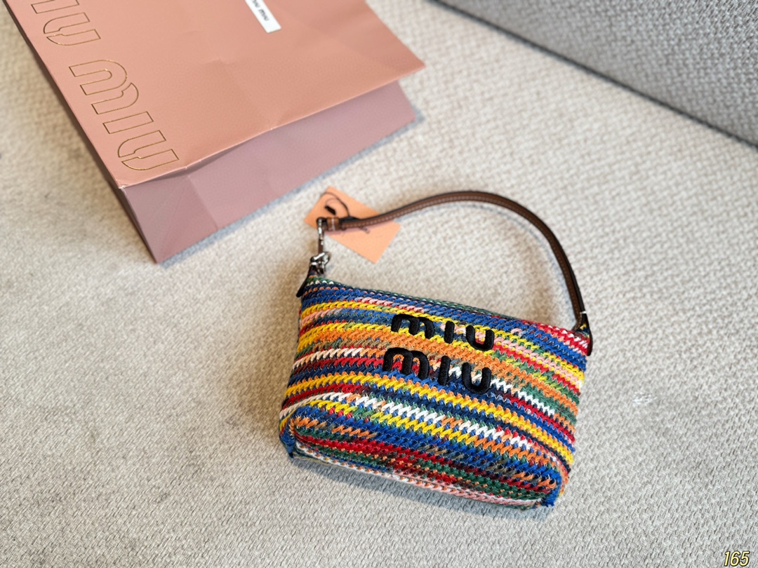Miumiu Colorful Woven Bag