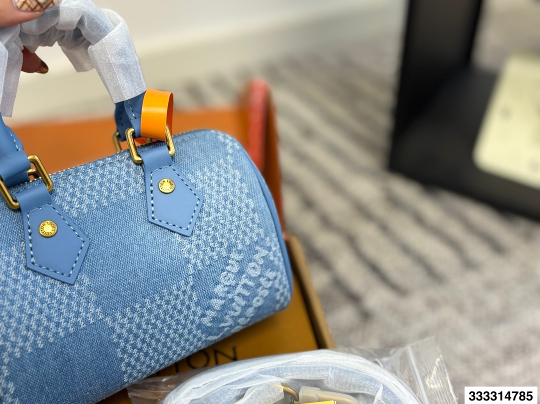 LV Denim Pillow Bag