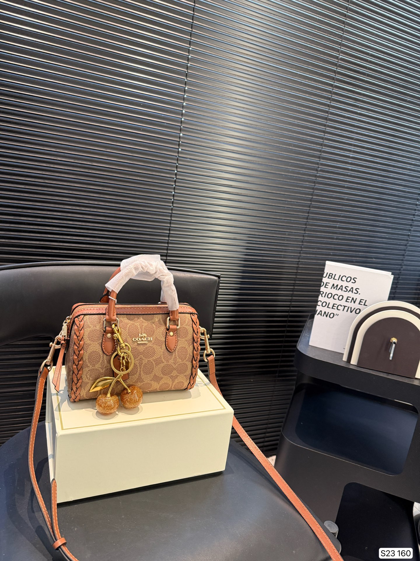 Coach Braided Cord Pillow Bag