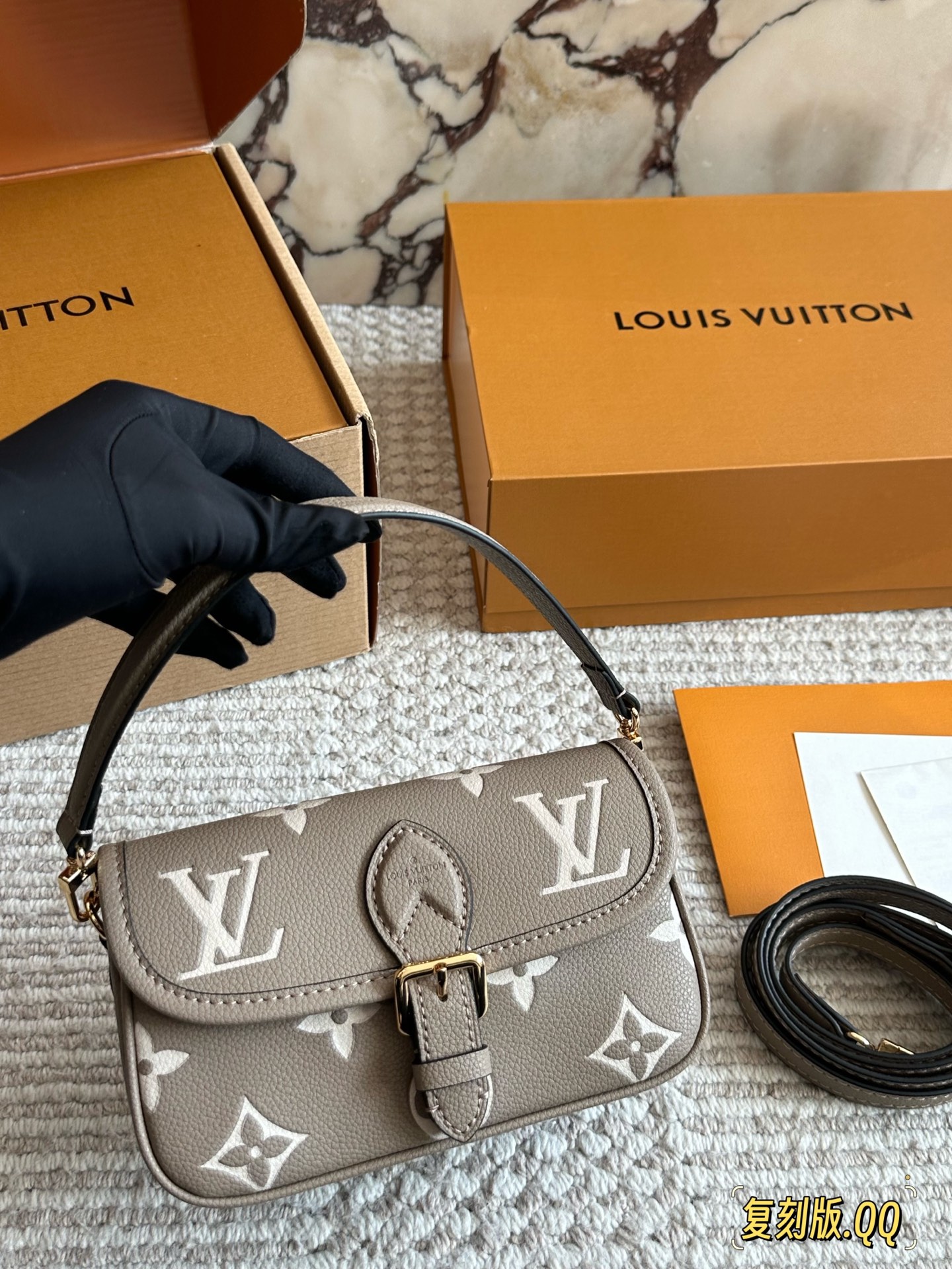 LV Diane Baguette Handbag