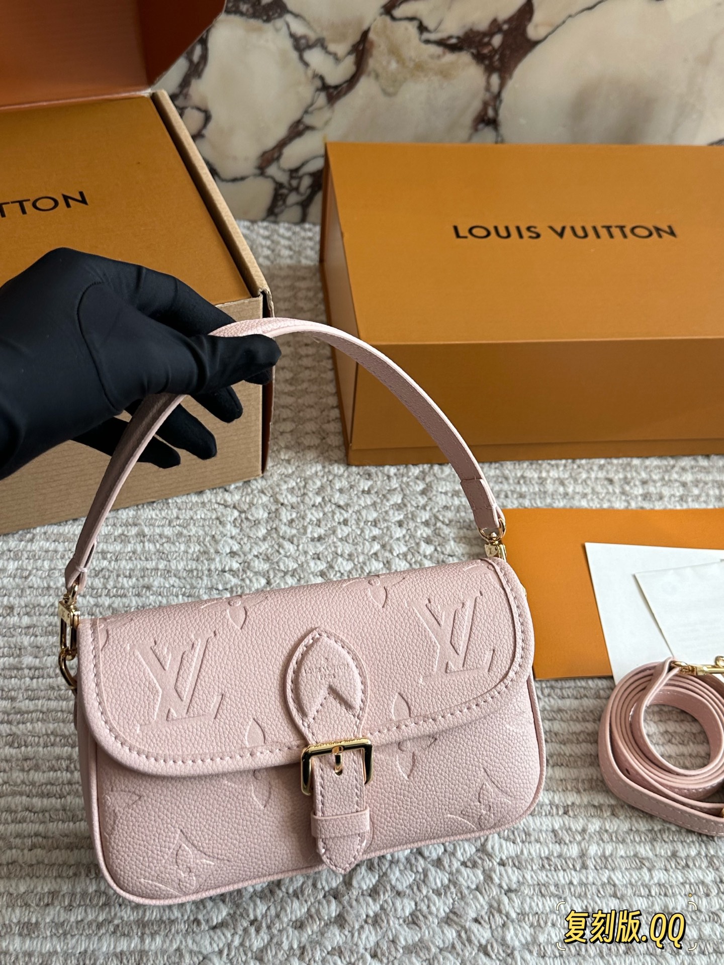LV Diane Baguette Handbag