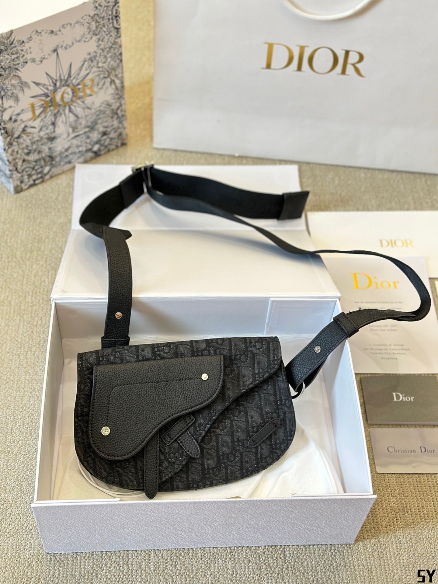 Dior Monogram Saddle Bag