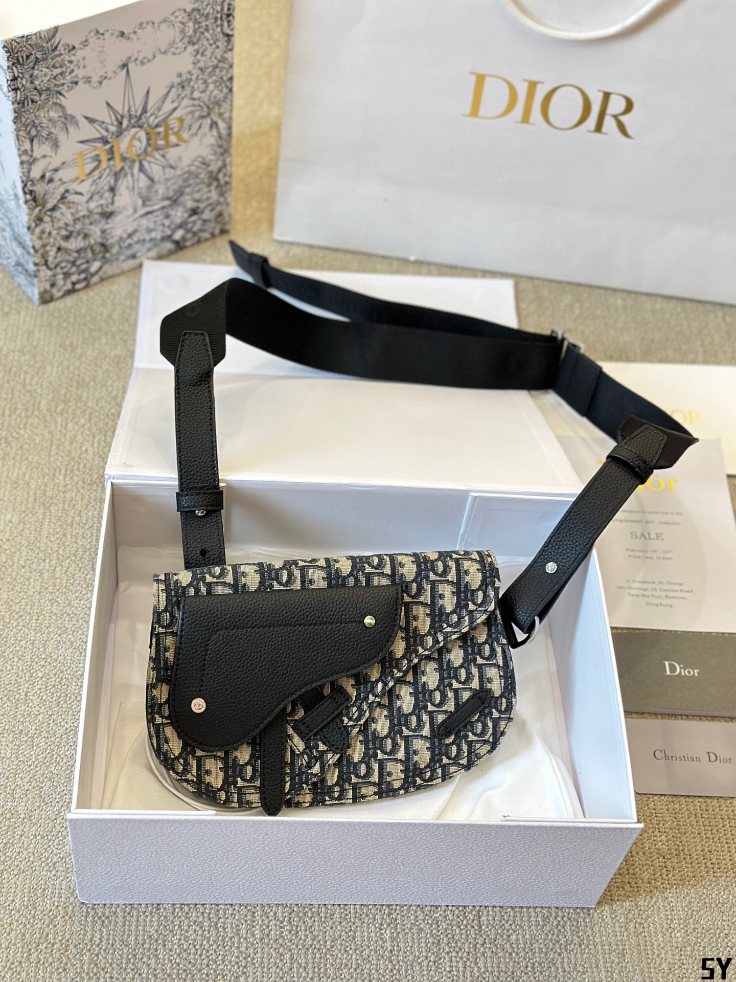 Dior Monogram Saddle Bag