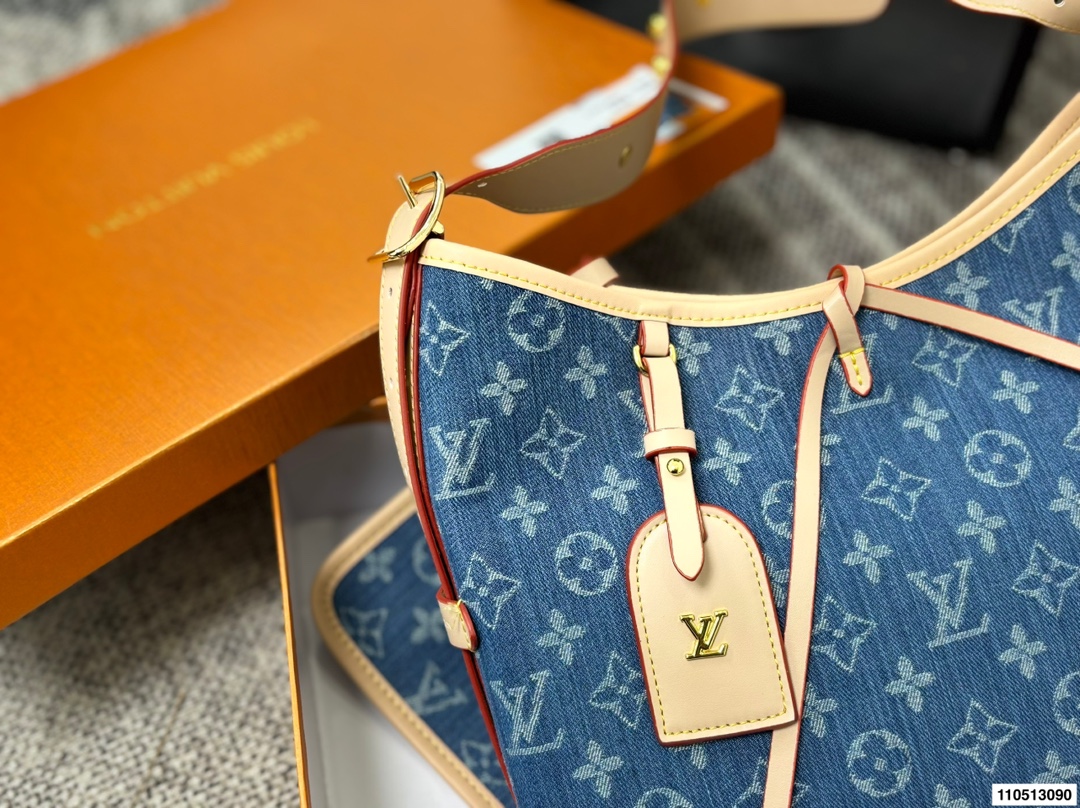 LV Denim Carryall Bag