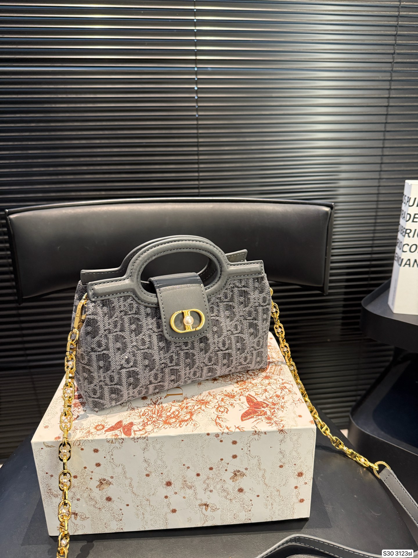 Dior Jolie Top Handle Mini Chain Bag