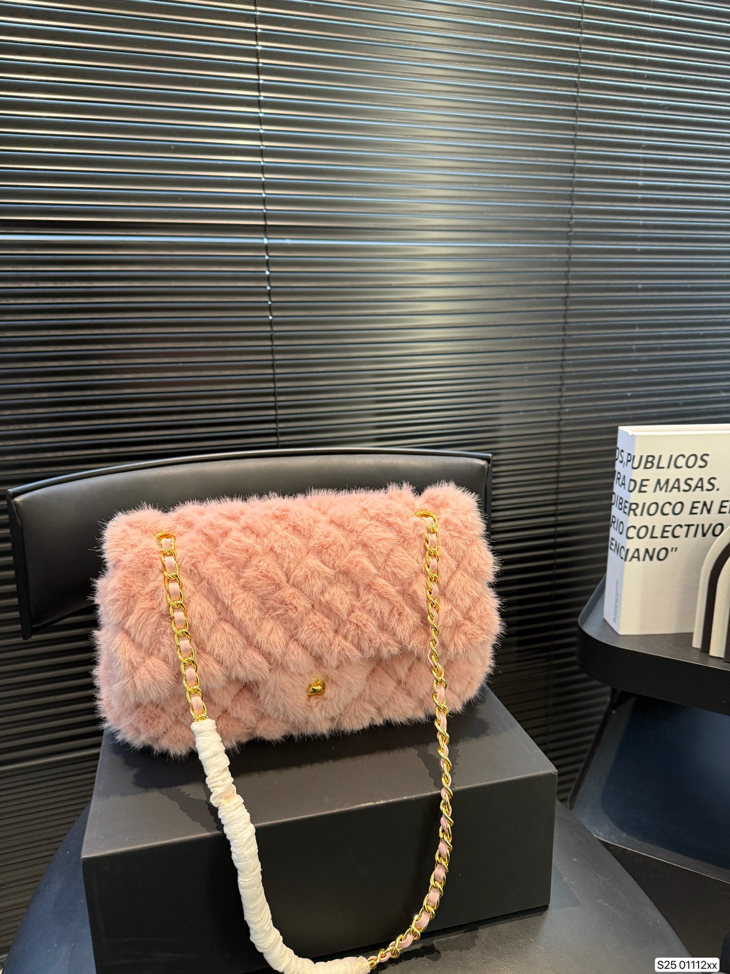 Chanel CF Mink Fur Shoulder Bag
