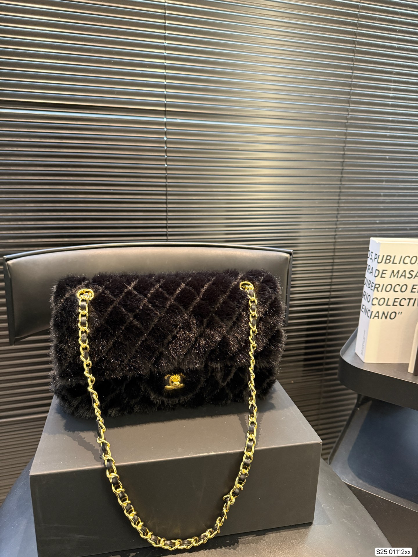 Chanel CF Mink Fur Shoulder Bag