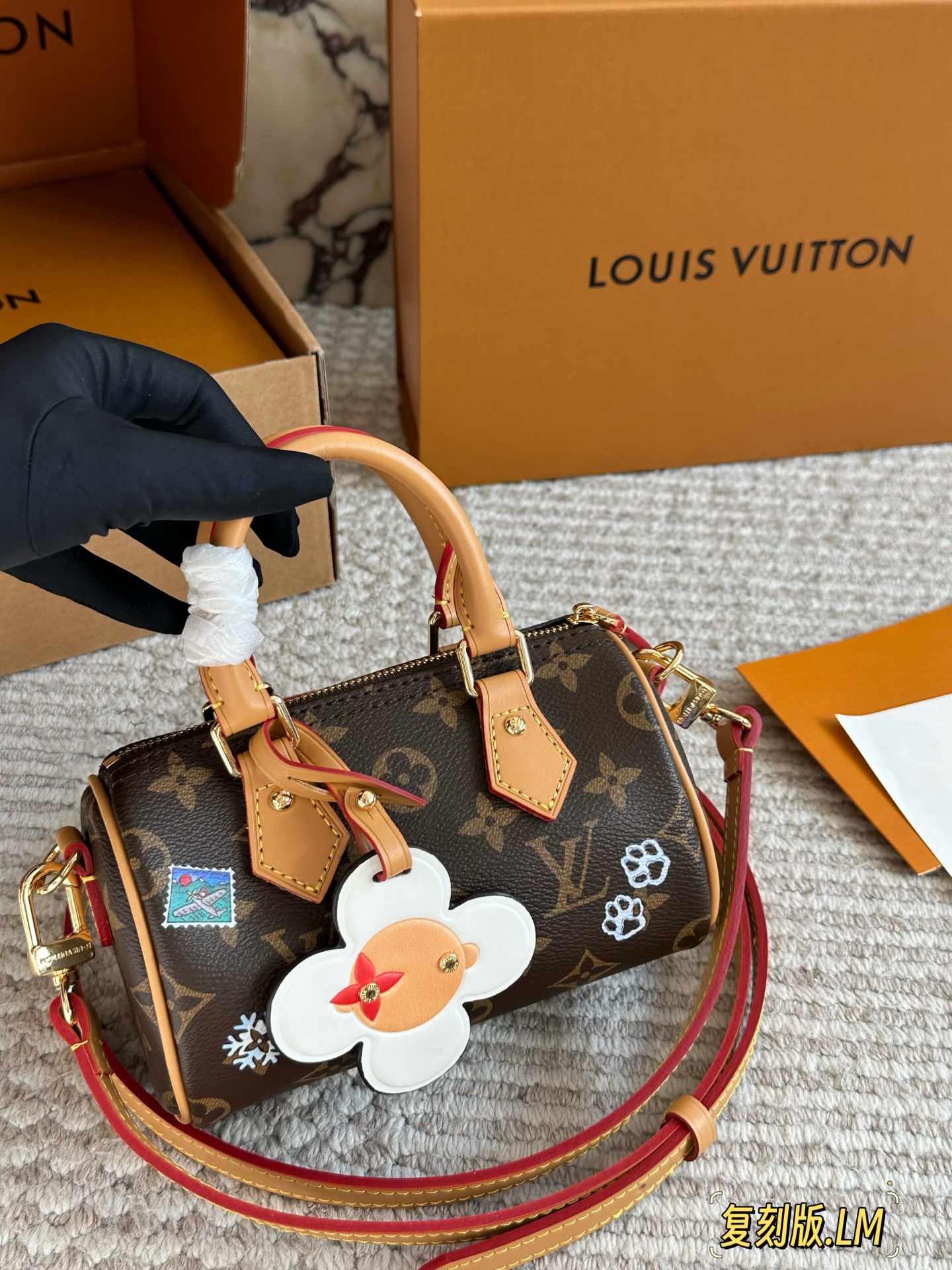 LV Vivienne Christmas Limited Edition Nano Speedy