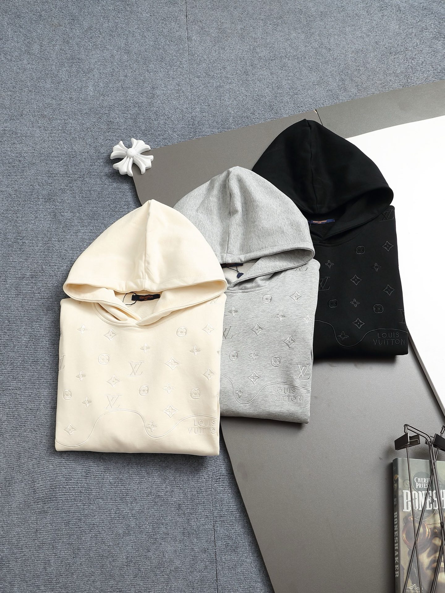 Louis Vuitton Classic Embroidered Hooded Sweatshirt