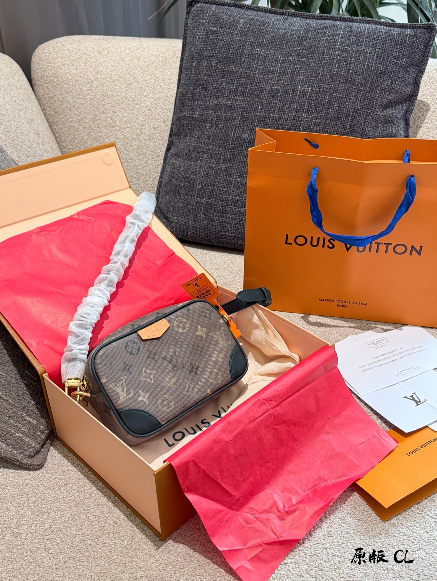 LV Camouflage Camera Bag