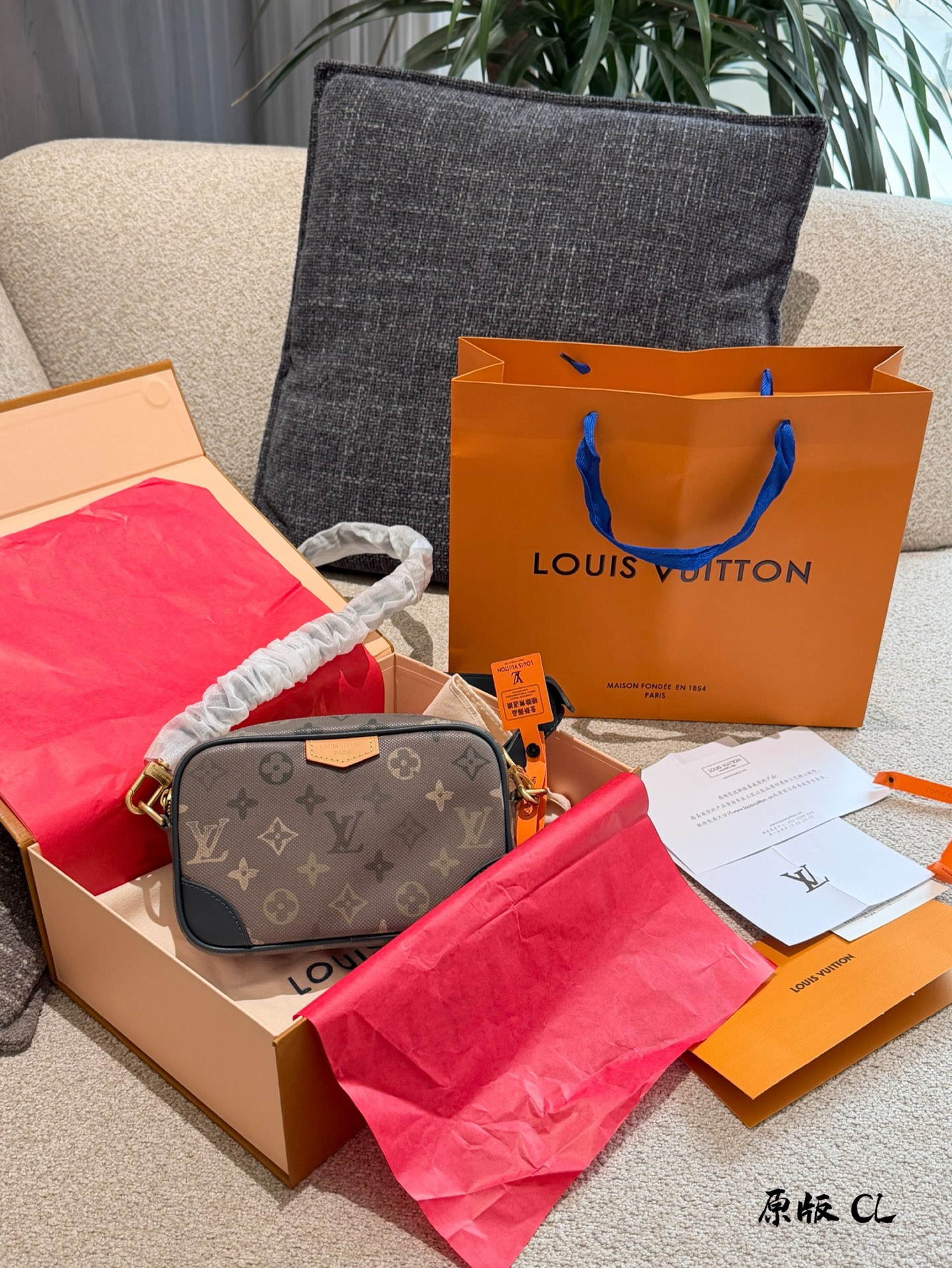 LV Camouflage Camera Bag