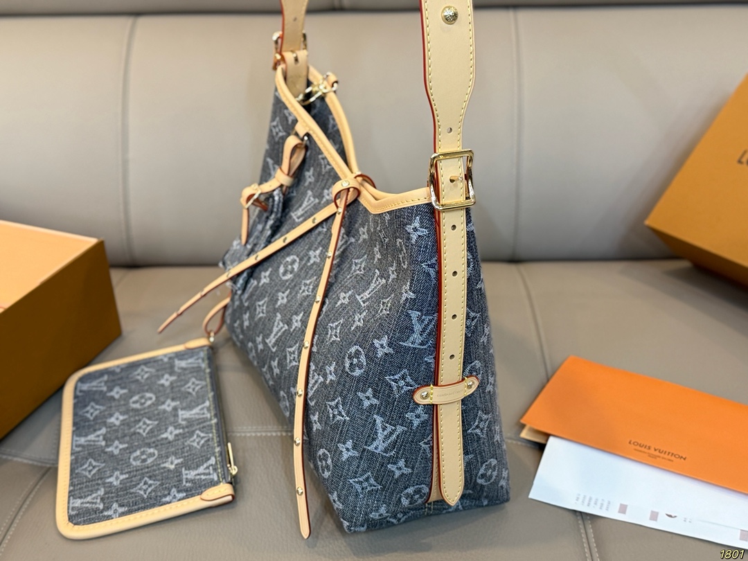 LV Carryall Denim Tote Bag