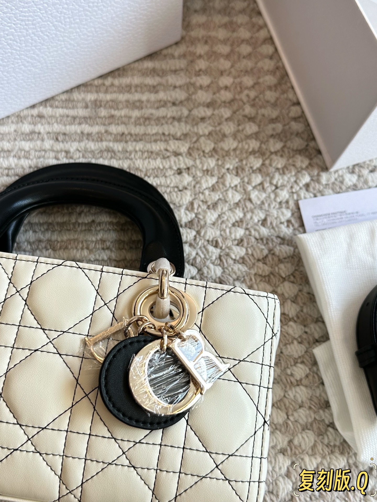 Dior's new Joy bag in white and black