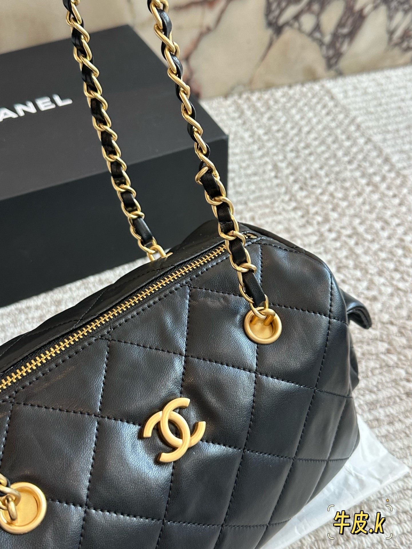 Chanel 25k bowling chain bag