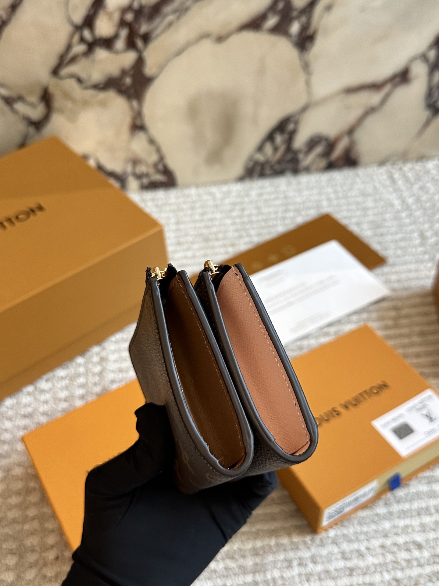 LV Zippy monogram mini wallet