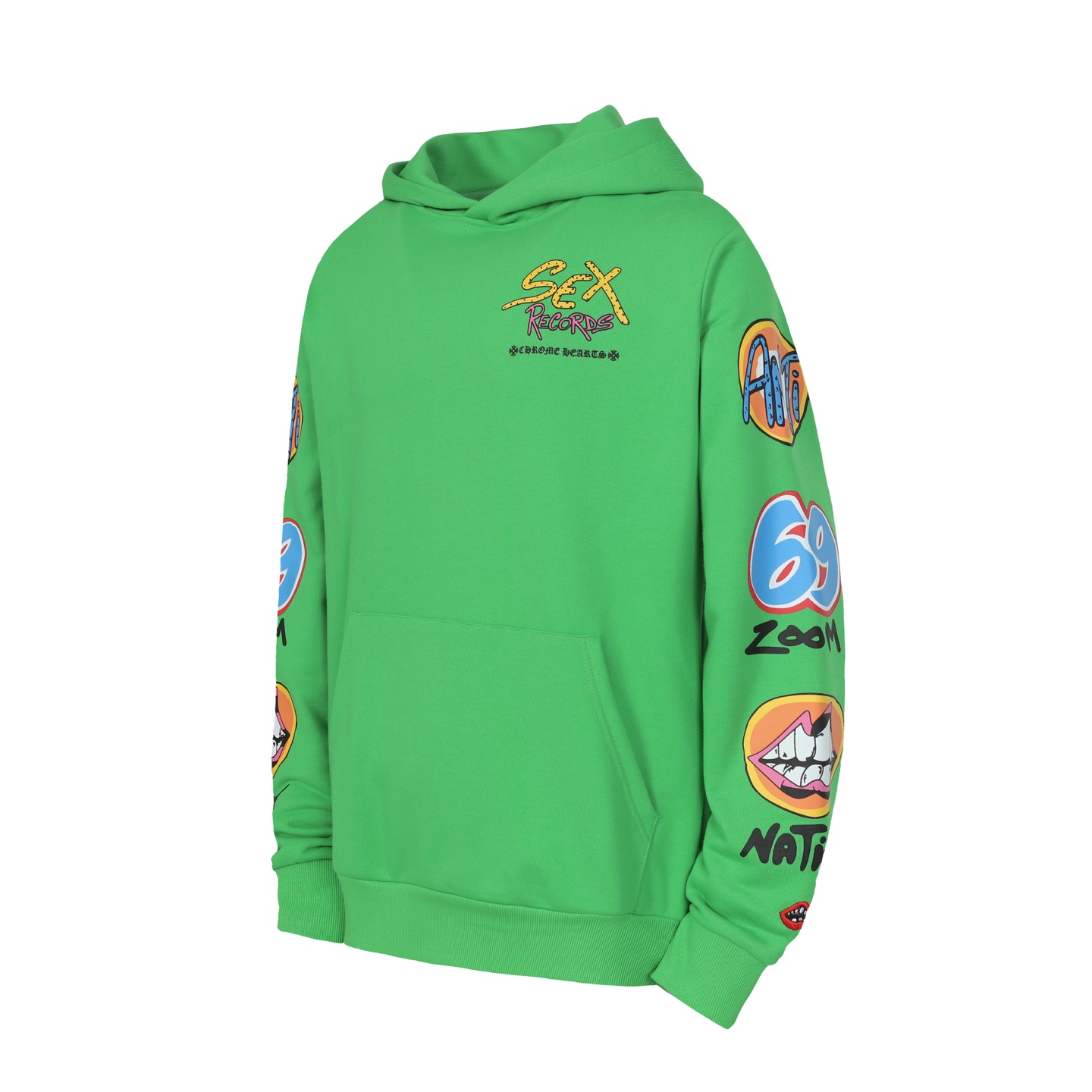 Chrome Hearts 23SS Graffiti Parody Print Hooded Sweatshirt