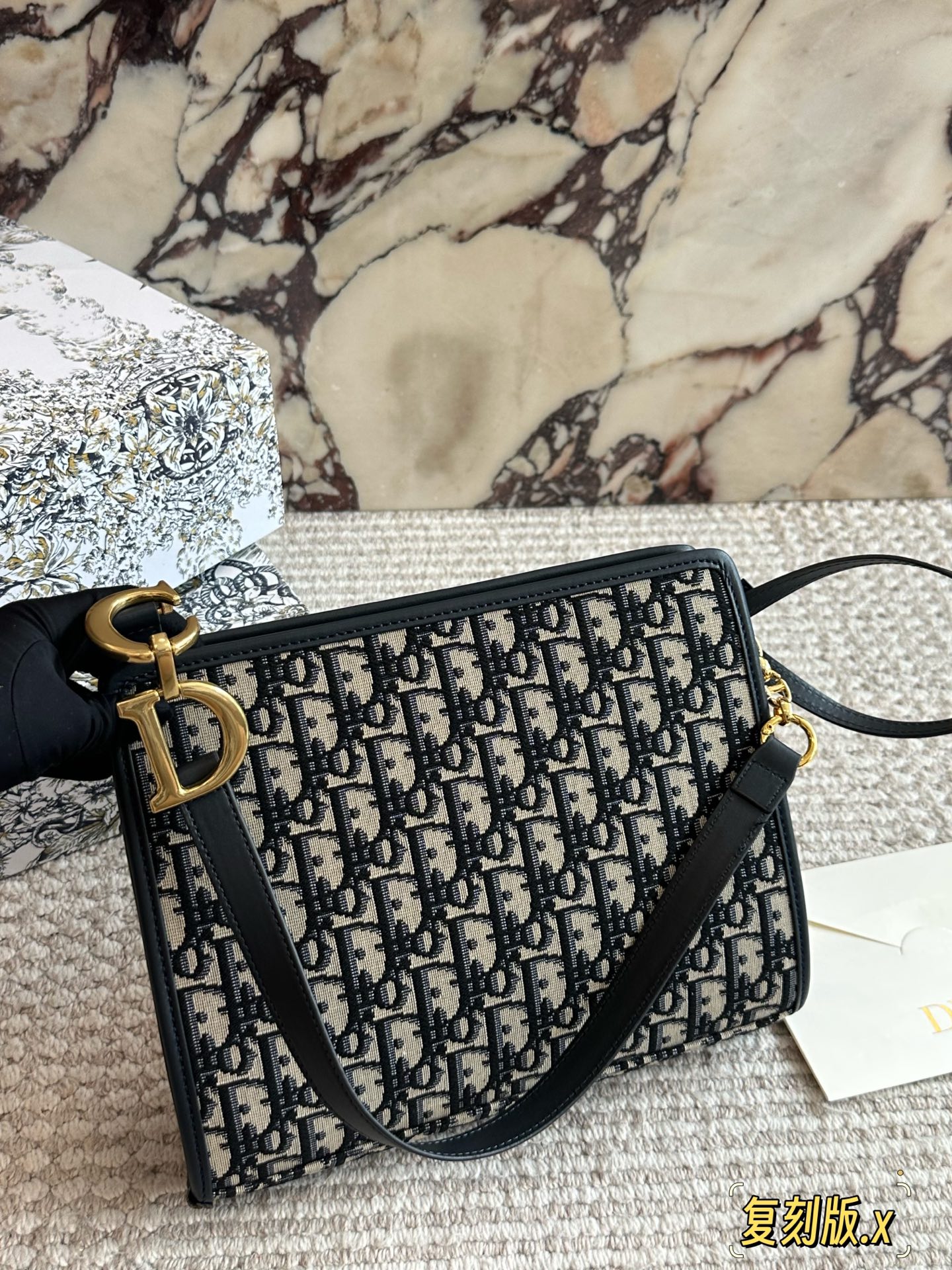 Dior Monogram Envelope Bag