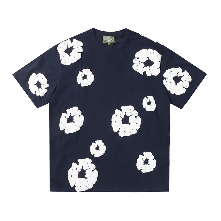 Denim Tear Kapok Flower Short-Sleeved Shorts