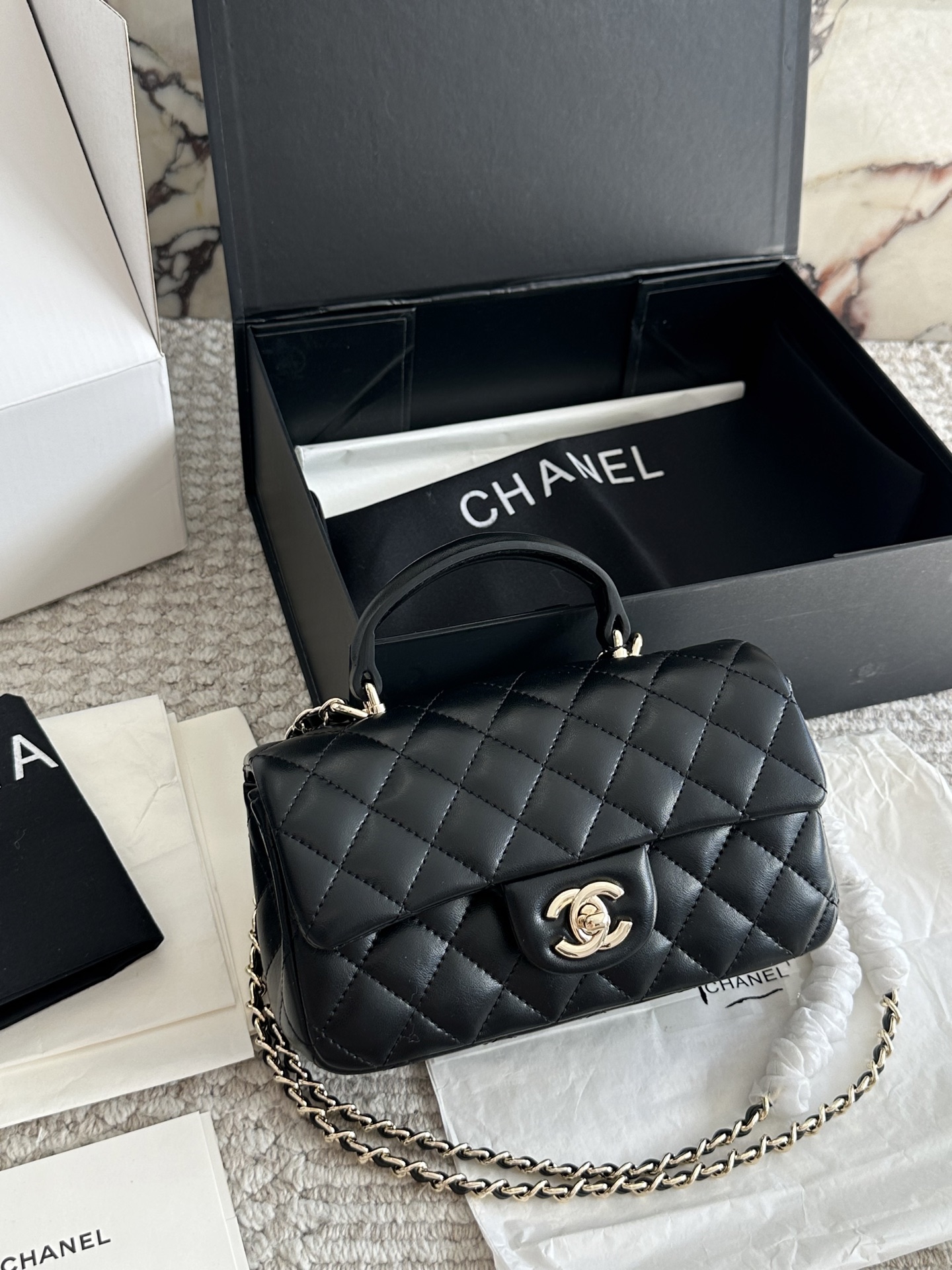 Chanel CF handle bag