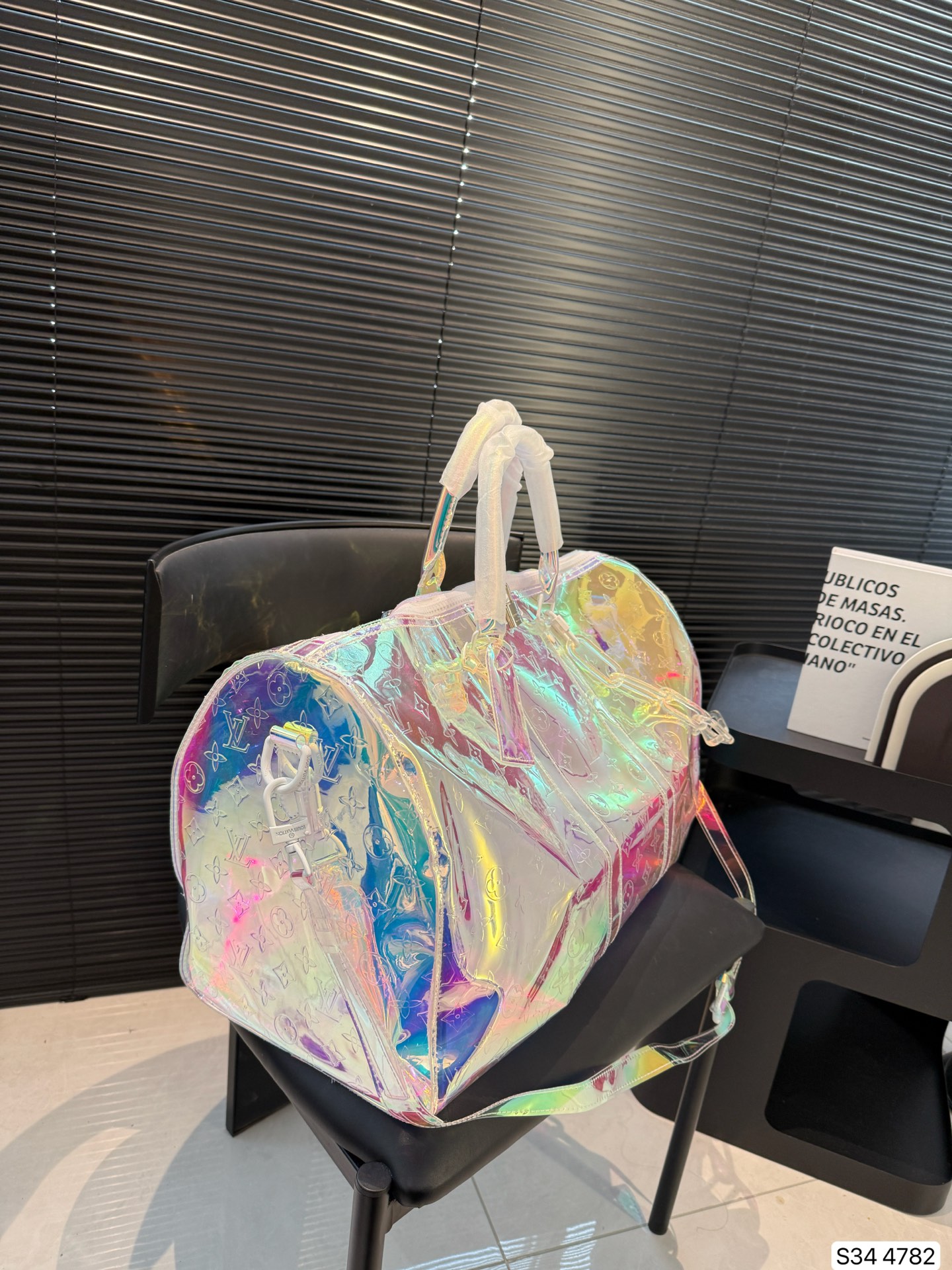 LV FW Keepall Laser-Printed Gradient Travel Bag