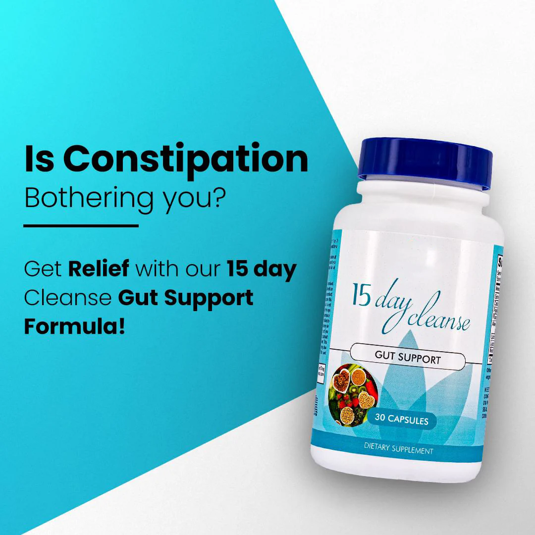 15 Day Cleanse - Gut and Colon Support | Advanced Formula with Fiber | Made in USA