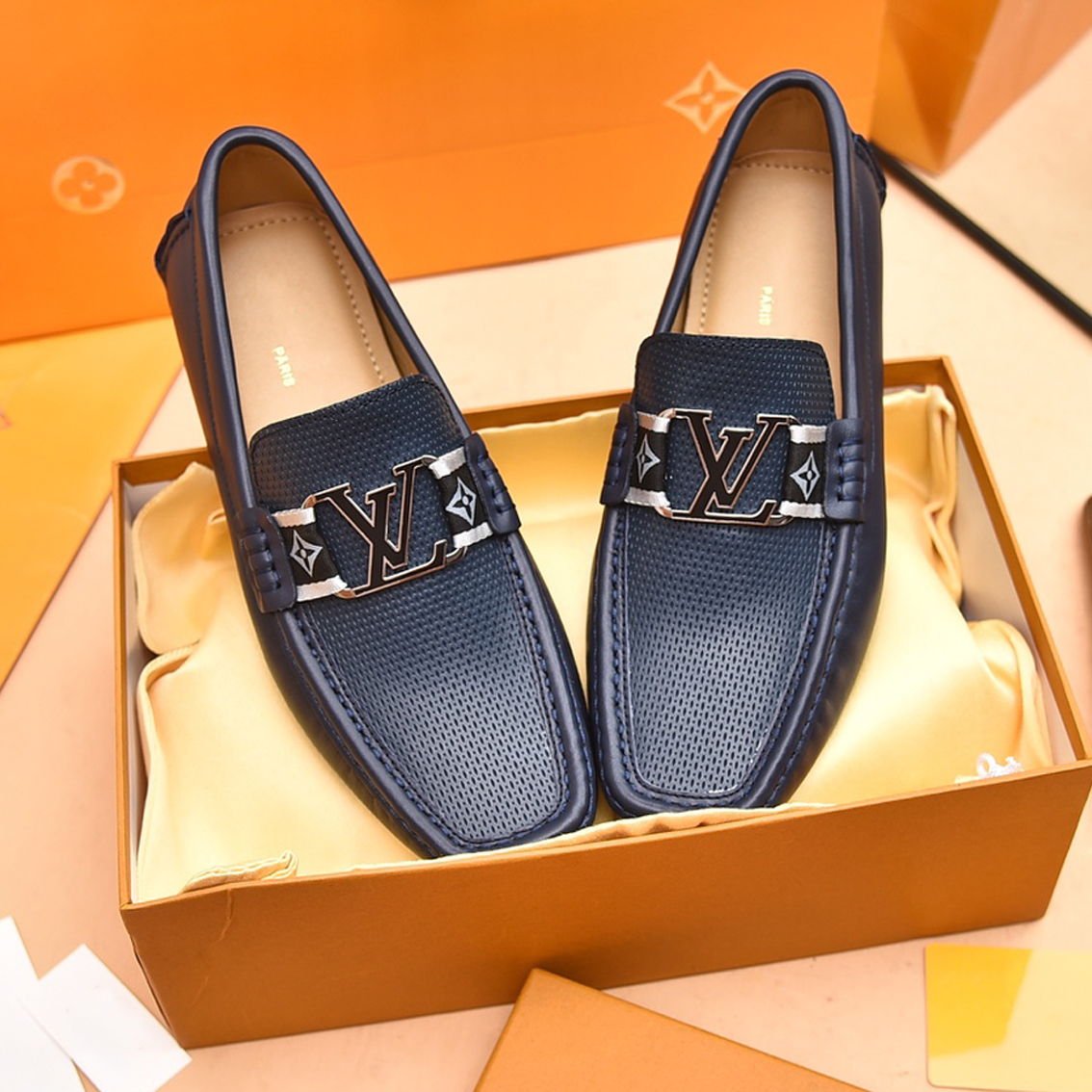 Fashion breathable dress slip on shoes