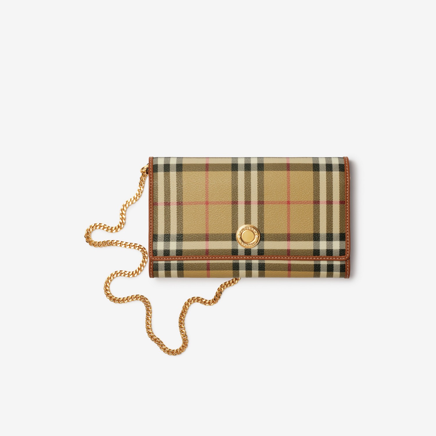 Check Chain Strap Wallet