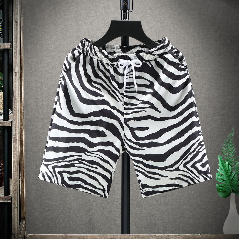 Men's Summer Casual Beach Zebra Stripe Shorts