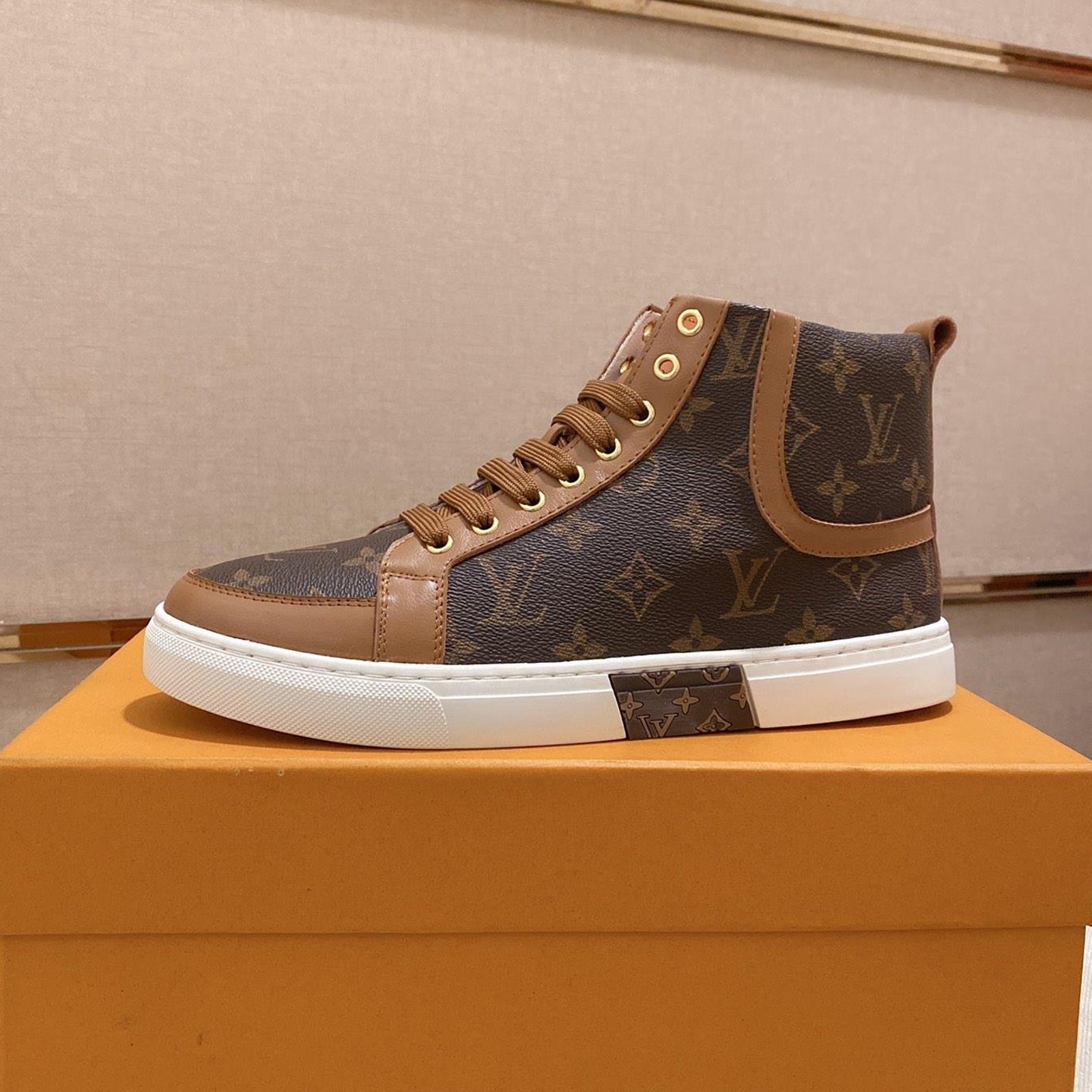 New fashion men's classic old flower ankle boots
