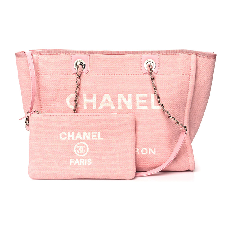 Mixed Fibers Small Deauville Tote Pink