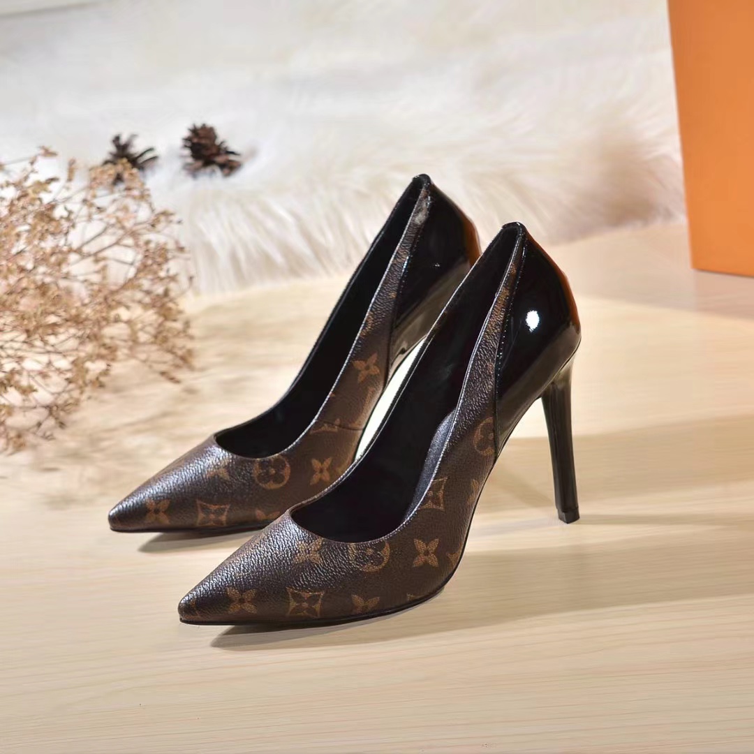 New elegant high-end black heel high heels XC16042705