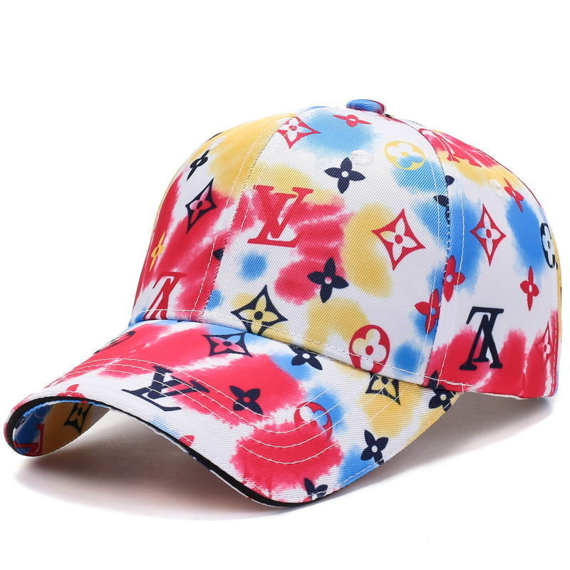 Luxury Fashion Brand Print Ink Dyeing Baseball Cap