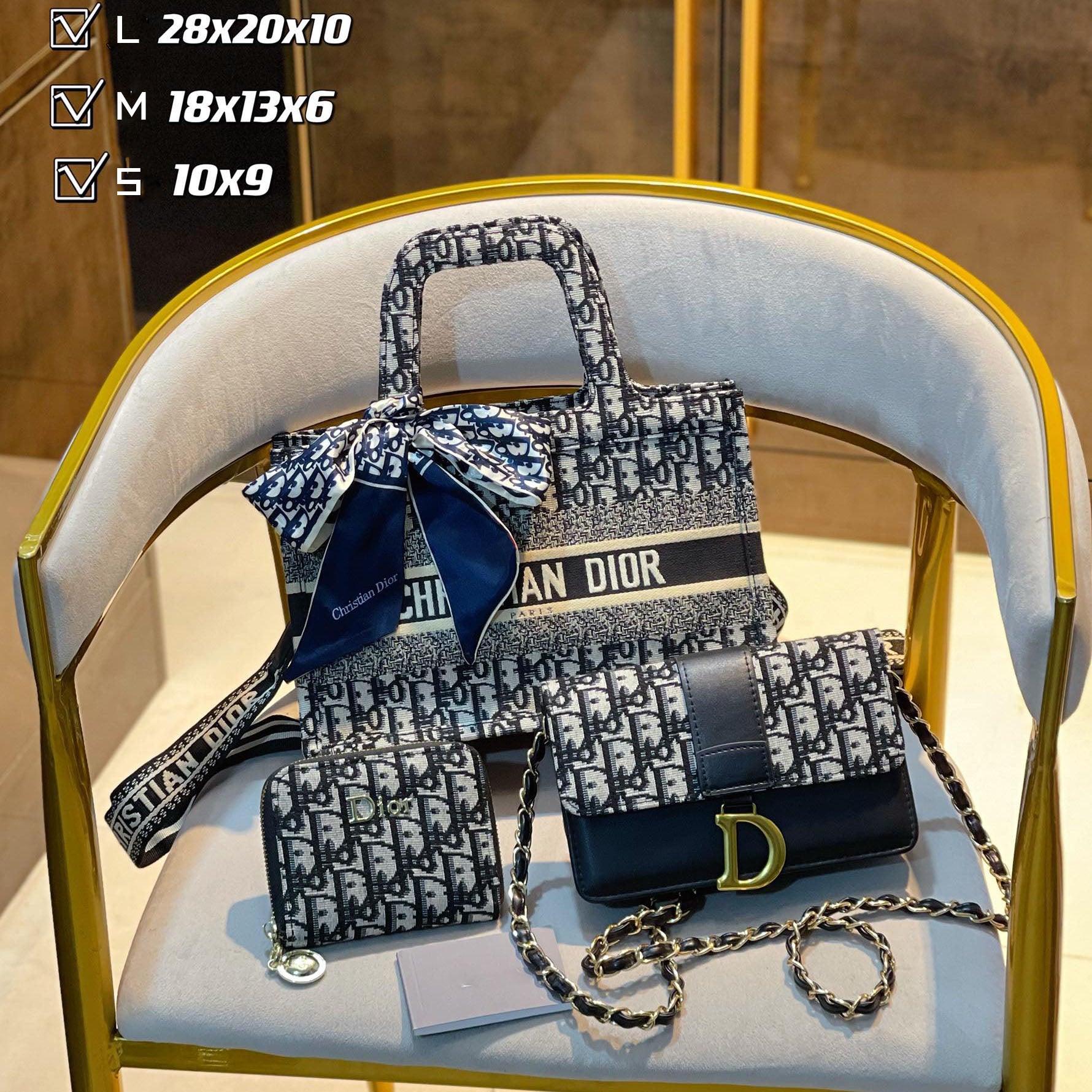 New fashion design style all-match three-piece bag S10
