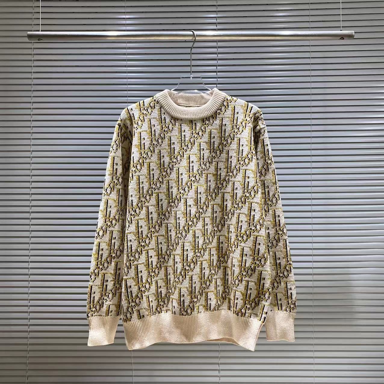 Autumn and winter new three-dimensional letter embroidery round neck sweater men's and women's loose casual tops S02